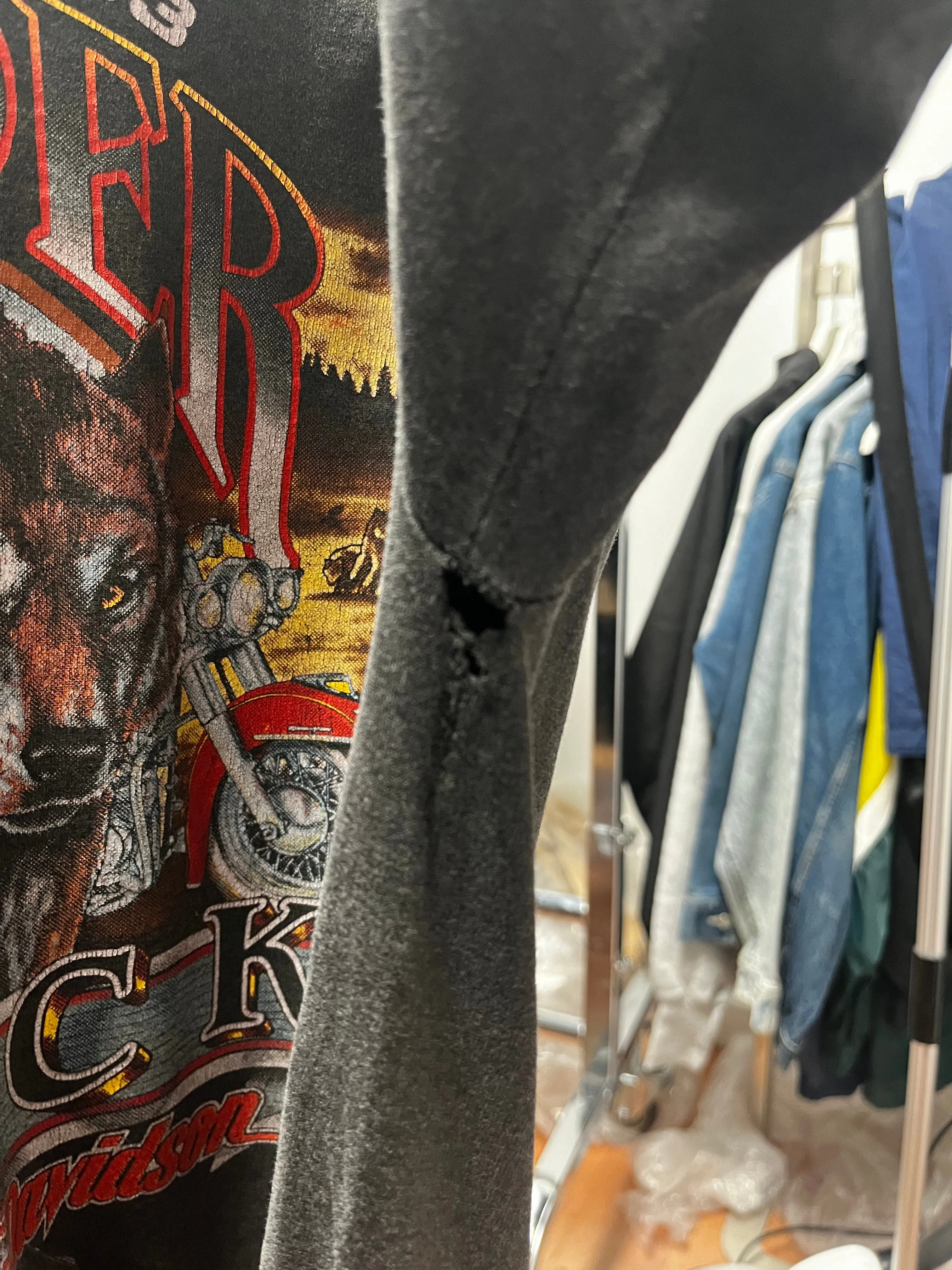 Z- Vintage 1990 3D Emblem Harley Davidson Leader Of The Pack Single Stitch Tee sold by HG Vintage product image thumbnail 5