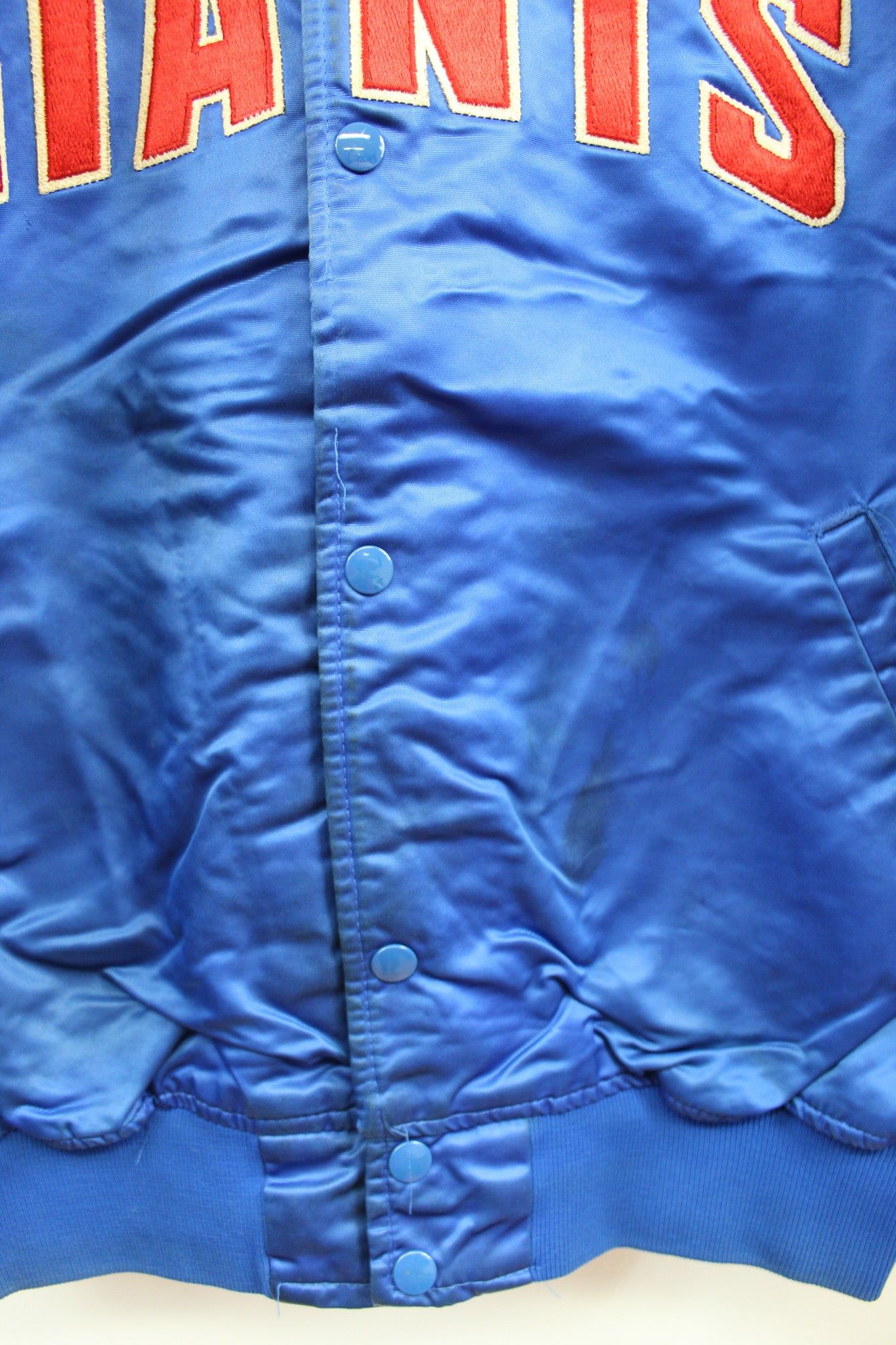 Vintage Starter NFL New York Giants Satin Bomber Jacket sold by HG Vintage product image thumbnail 4