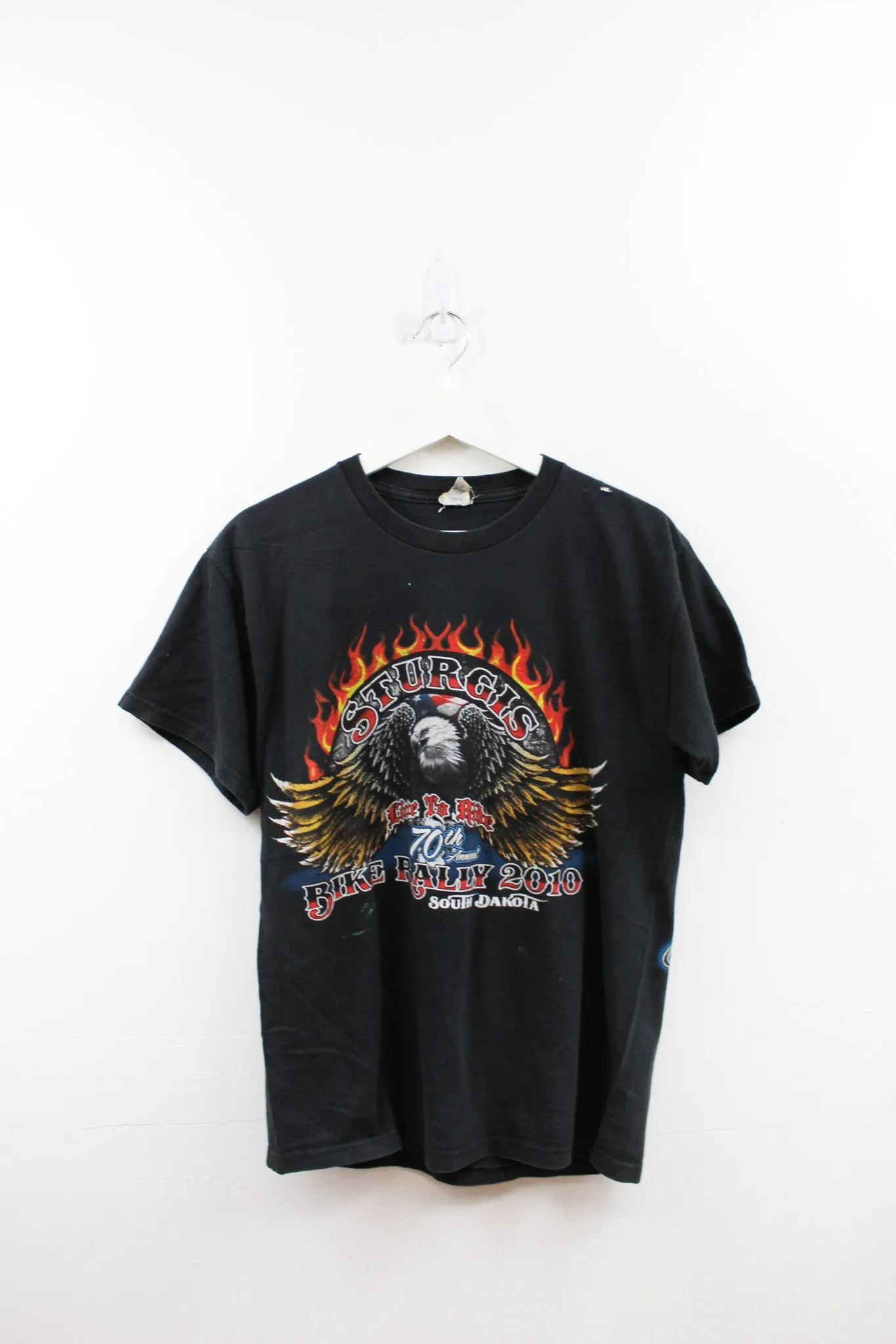 X - 2010 Sturgis Bike Week 70th Anniversary Tee sold by HG Vintage
