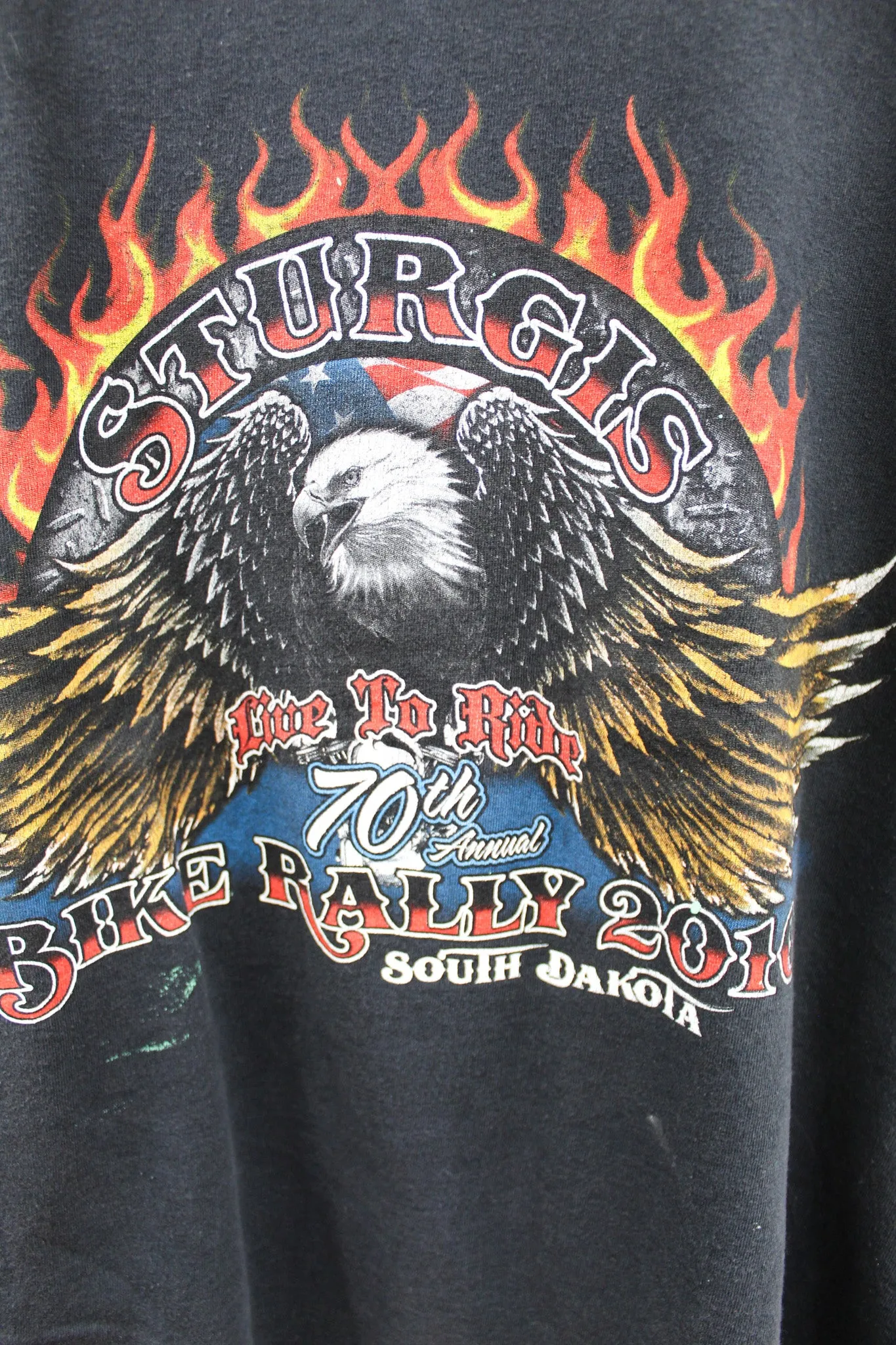 X - 2010 Sturgis Bike Week 70th Anniversary Tee sold by HG Vintage product image thumbnail 2