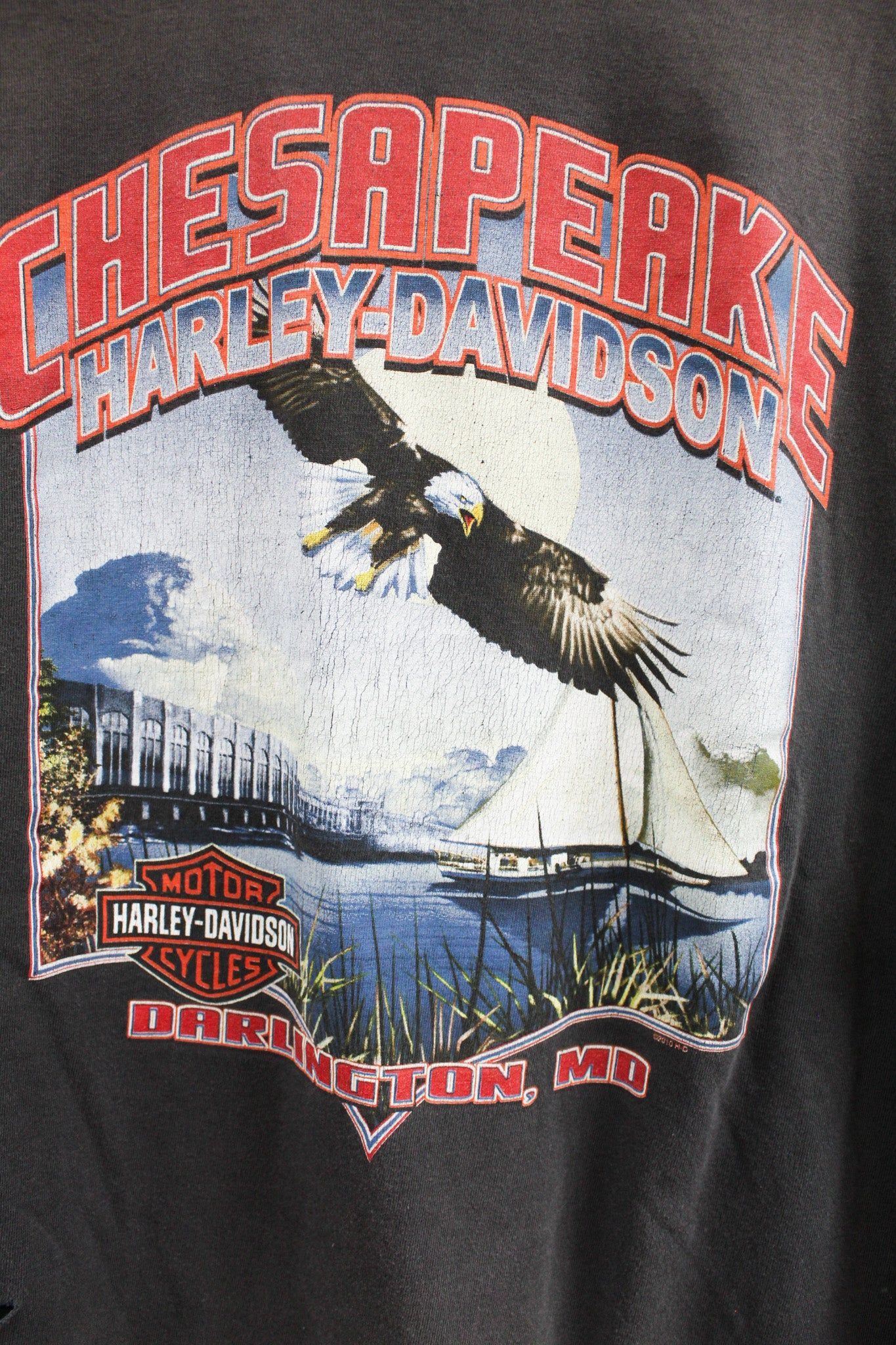 Vintage 2010 Harley Davidson Darlington MD Pocket Tee sold by HG Vintage product image thumbnail 4