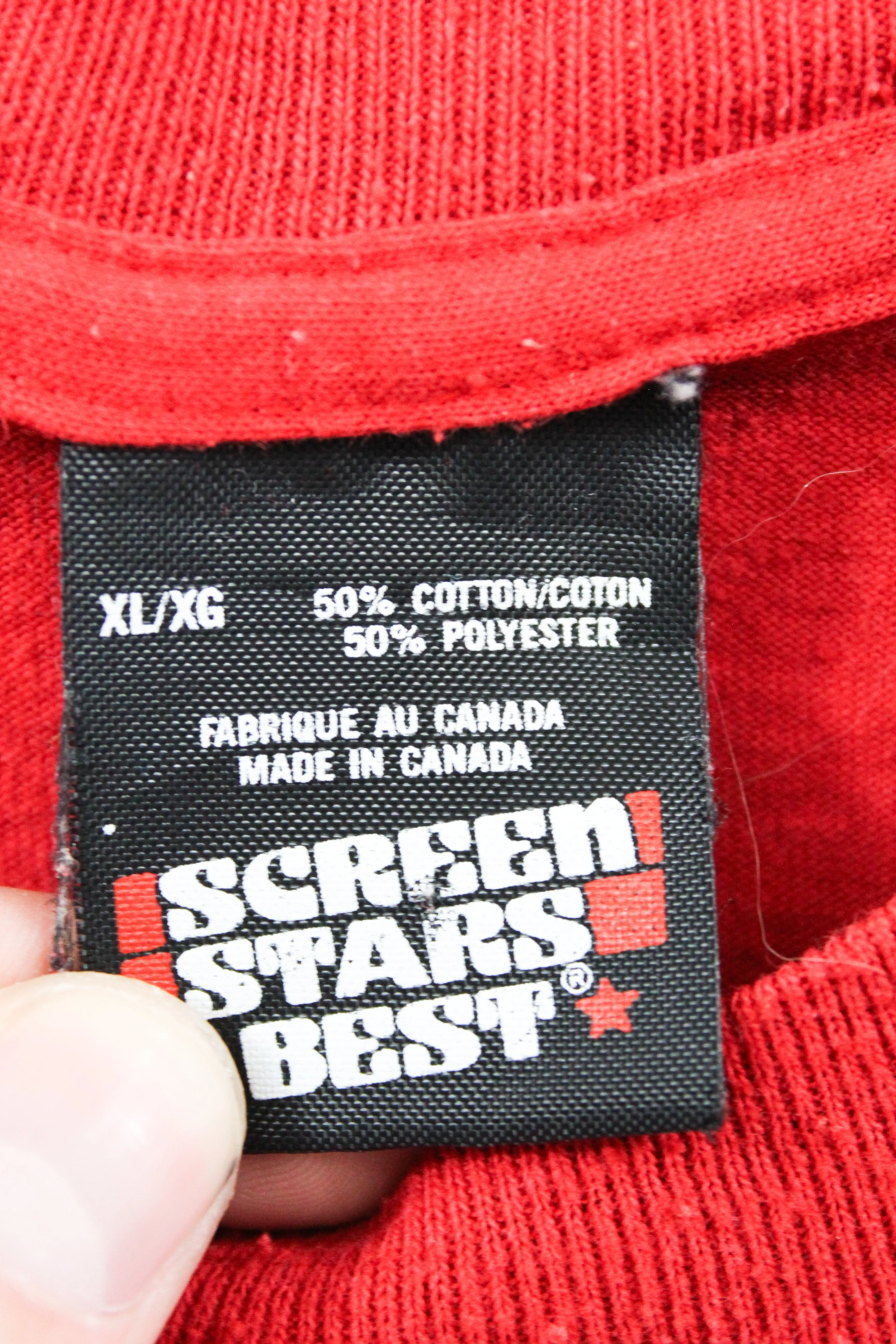 X - Vintage 88' Single Stitch NHL Les Canadiens De Montreal Screen Star Tag Tee sold by HG Vintage product image thumbnail 4