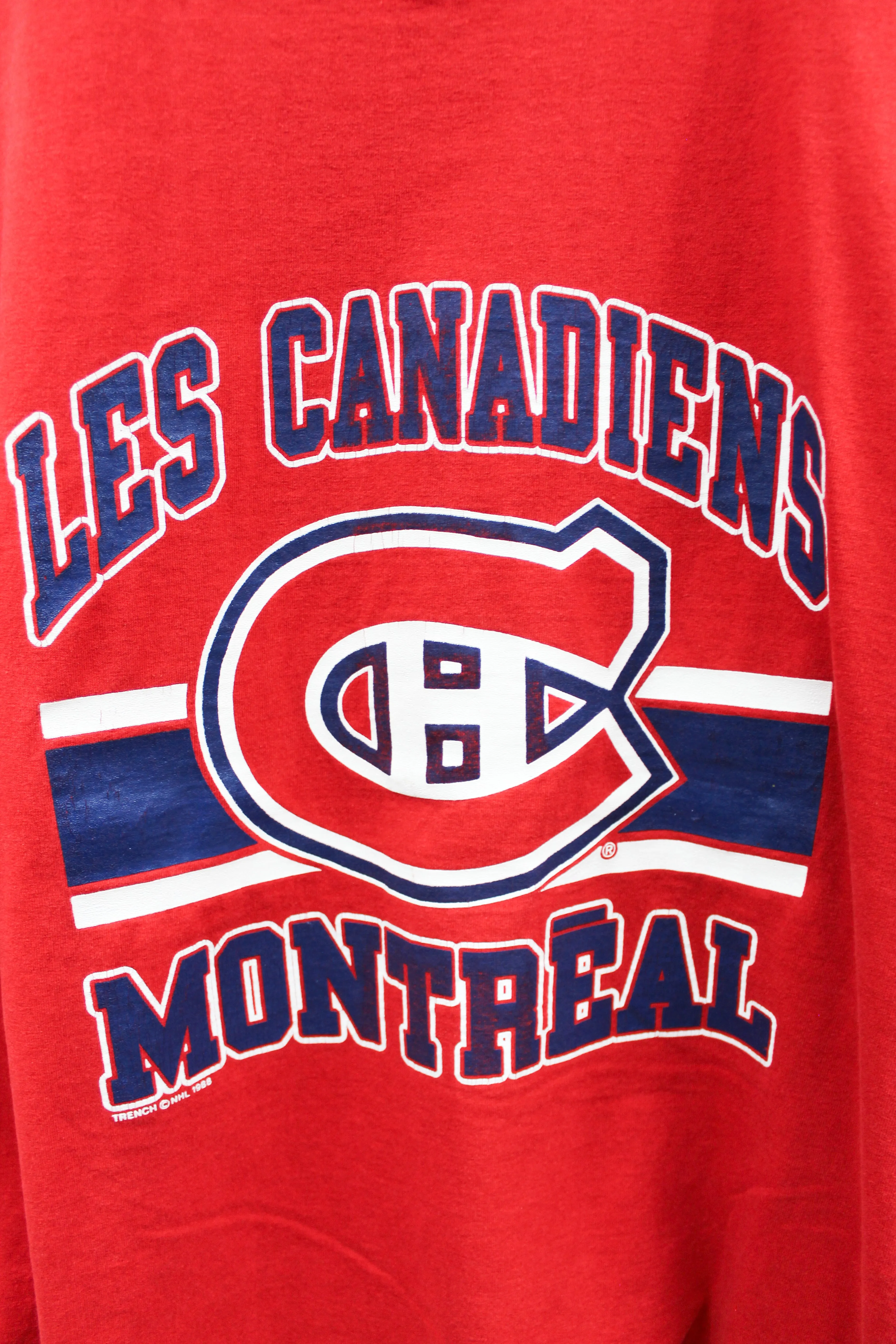 X - Vintage 88' Single Stitch NHL Les Canadiens De Montreal Screen Star Tag Tee sold by HG Vintage product image thumbnail 2