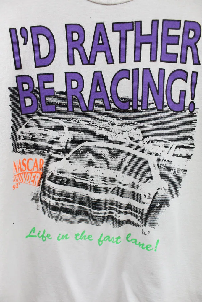 Z - Vintage Single Stitch 1992 Nascar I'd Rather Be Racing Tee sold by HG Vintage product image thumbnail 2