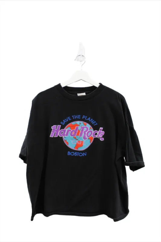 Z - Vintage Single Stitch Hard Rock Cafe Boston Logo Tee sold by HG Vintage