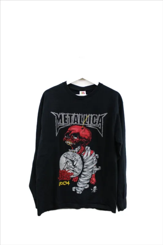 X - Vintage 2004 Metallica Madly In Anger With The World Fruit of The Loom Long Sleeve Tee sold by HG Vintage