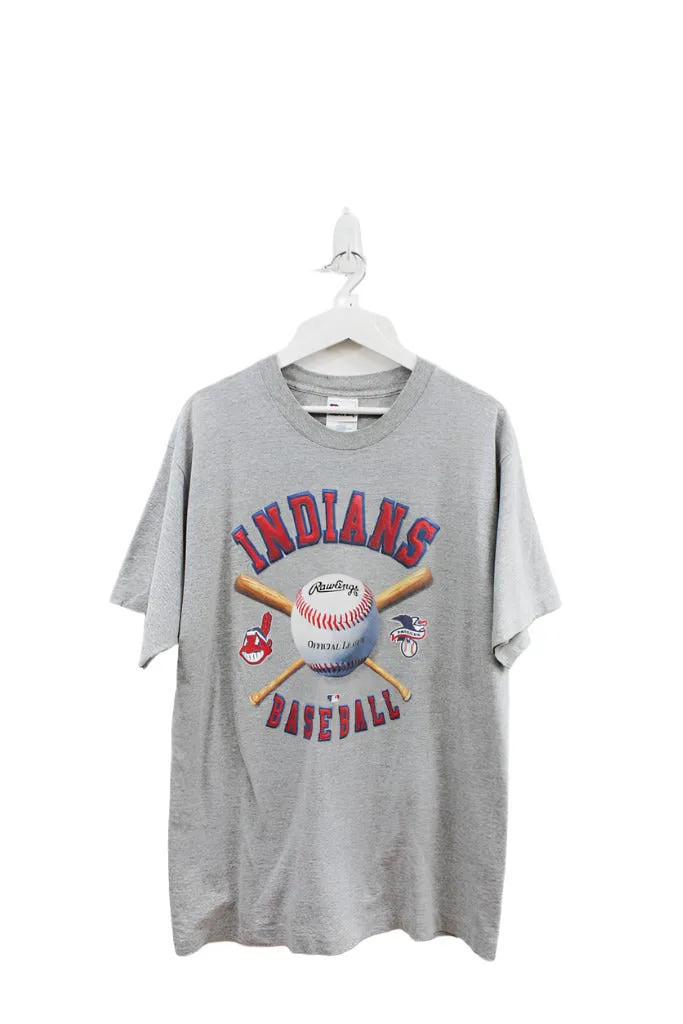 Z - Vintage Pro Player MLB Cleveland Indians Logo & Baseball Graphic Tee sold by HG Vintage