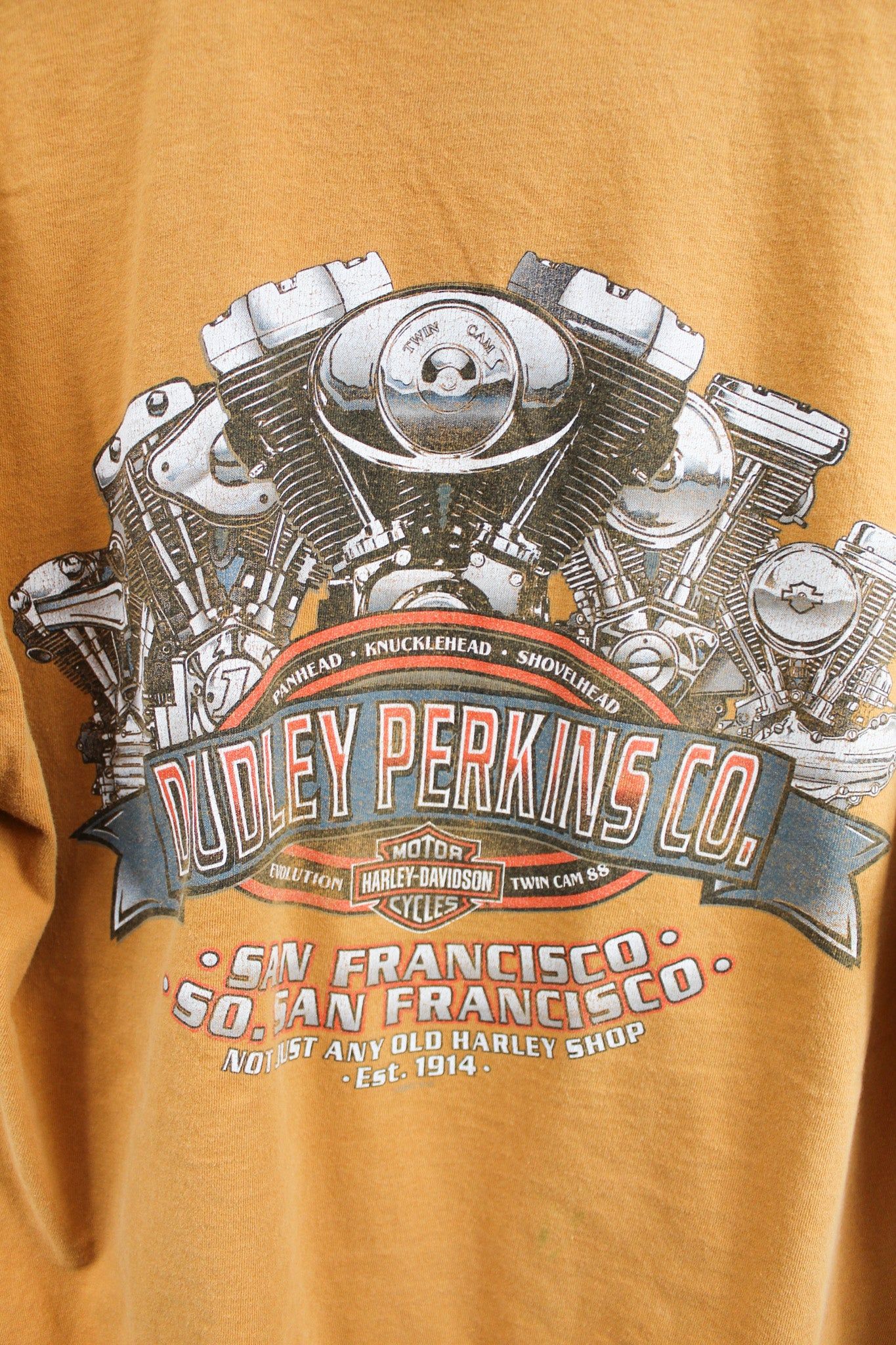 Harley Davidson Eagle On Motorcycle San Francisco Tee sold by HG Vintage product image thumbnail 4