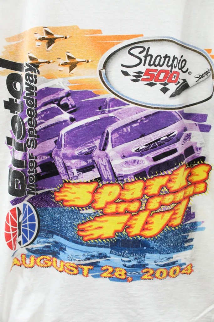 Z- Vintage 2004 Nascar Sharpie 500 Bristol Motor Speedway Tee sold by HG Vintage product image thumbnail 2