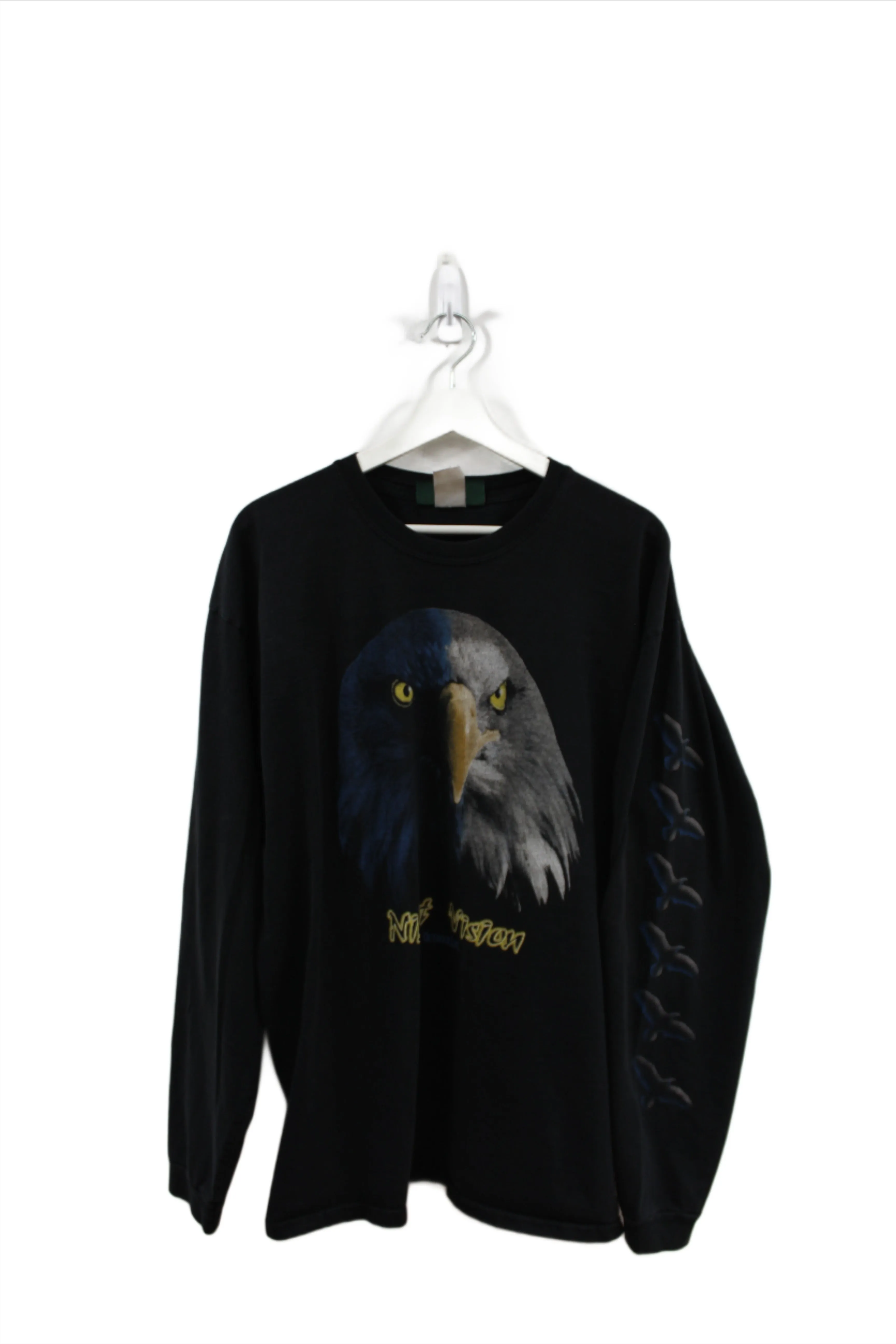 X - Vintage Night Vision Outdoor Living Eagle Long Sleeve Tee sold by HG Vintage