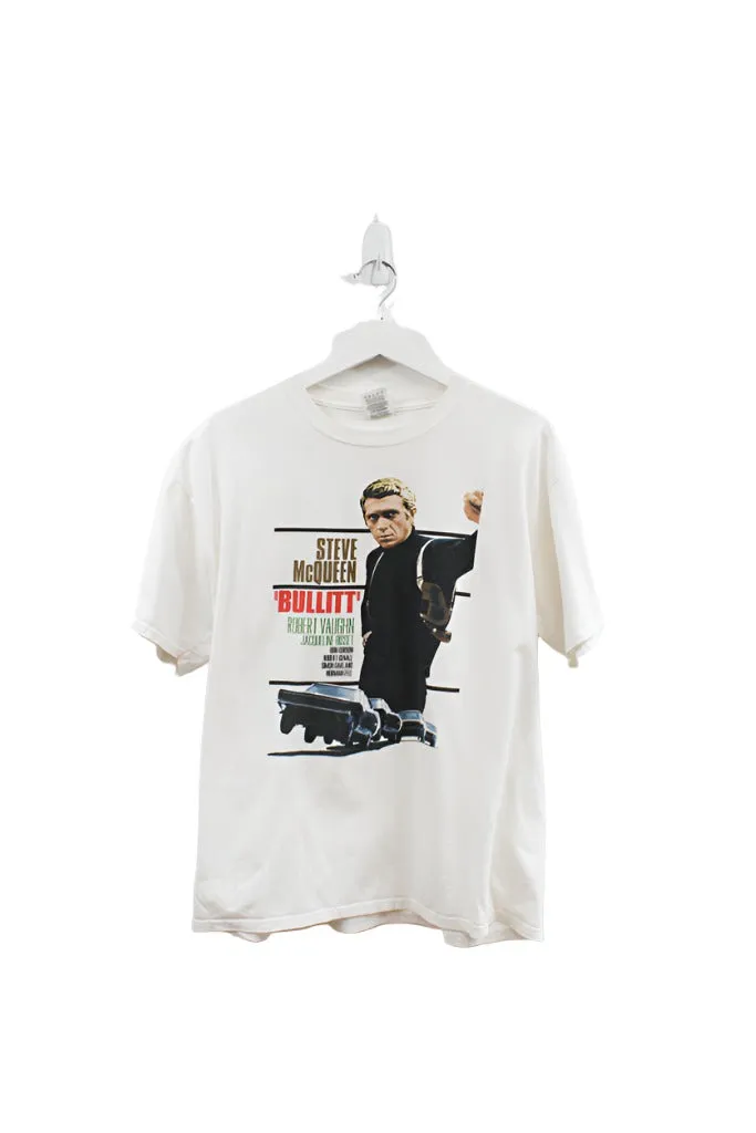 Z - Vintage Steve McQueen Bullitt Movie Poster Tee sold by HG Vintage