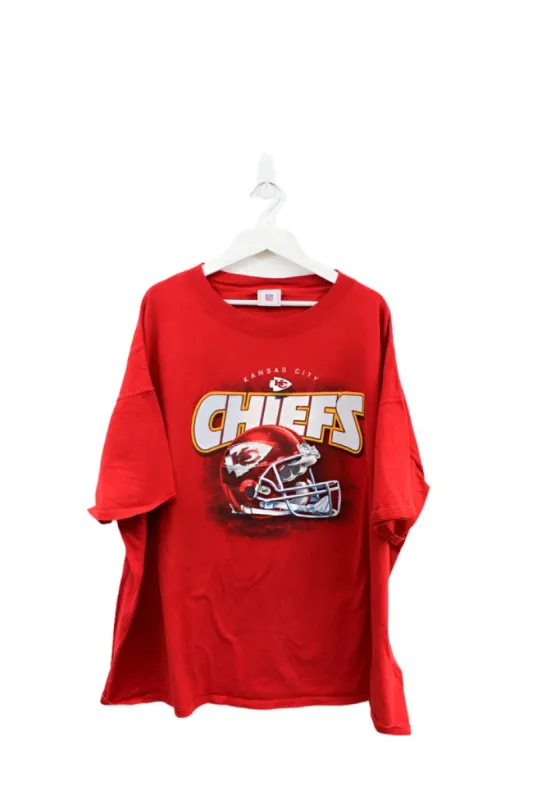 Z - NFL Kansas City Chiefs Script & Helmet Graphic Tee sold by HG Vintage