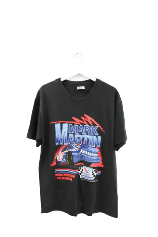 Z- Vintage 1994 Nascar Mark Martin Valvoline Car Hanes Heavyweight Single Stitch Tee sold by HG Vintage