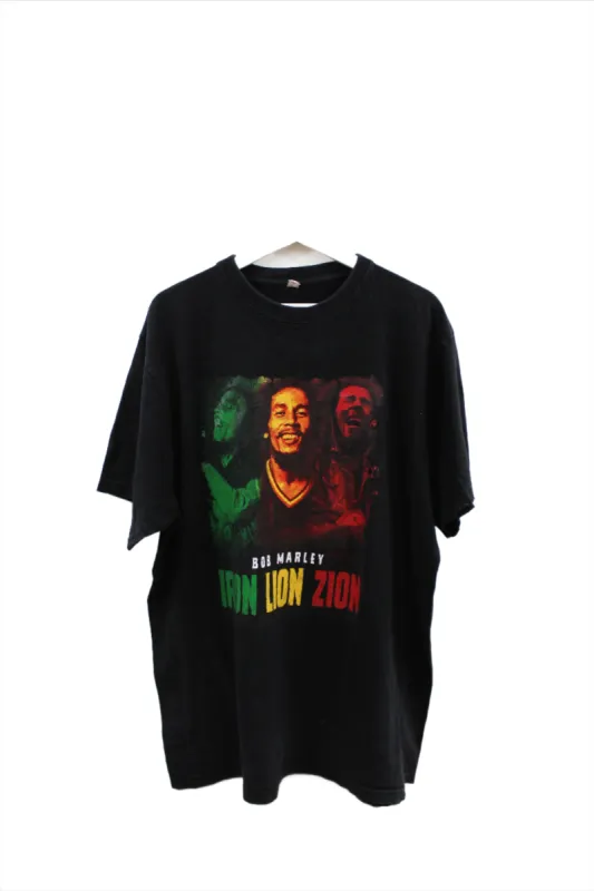 X - Vintage Bob Marley Iron Lion Zion Picture Tee sold by HG Vintage