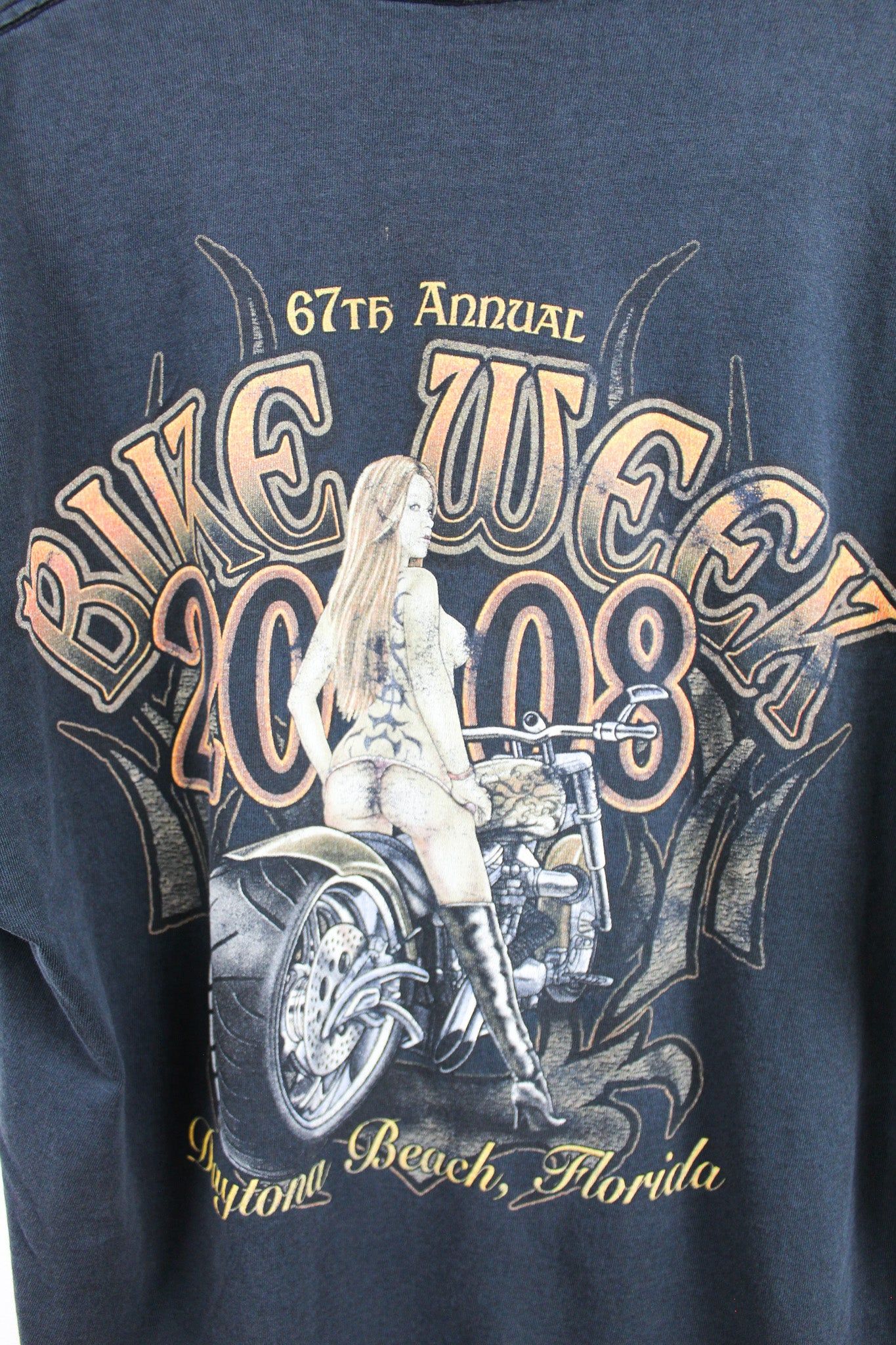 Daytona Beach 2008 Bike Week Tee sold by HG Vintage product image thumbnail 4