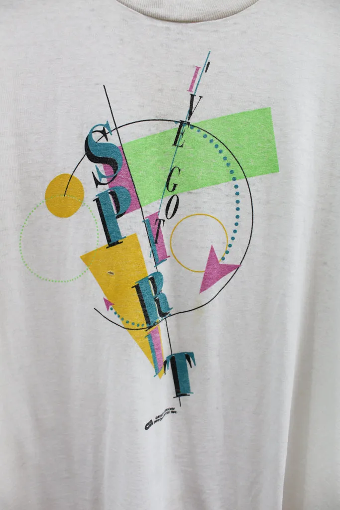 Z - Vintage Single Stitch I've Got Spirit Script Tee sold by HG Vintage product image thumbnail 2