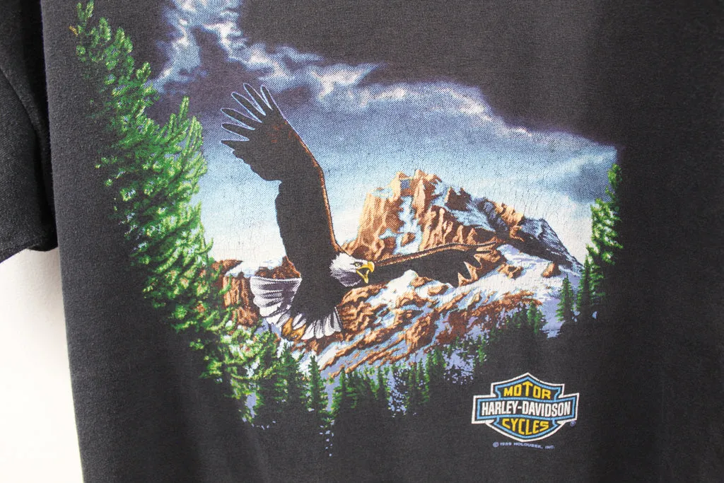 Z- Vintage 1989 Harley Davidson Mason City Iowa & Eagle Single Stitch Tee sold by HG Vintage product image thumbnail 2