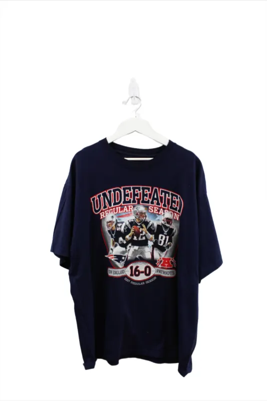 Z - 2007 Reebok NFL New England Patriots Undefeated Season Graphic Tee sold by HG Vintage