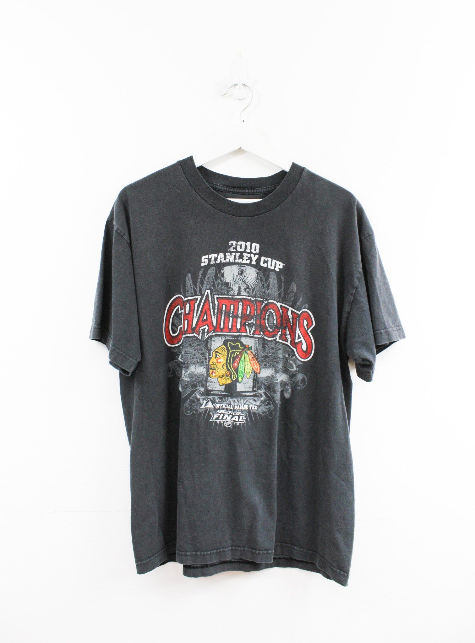 Vintage NHL Chicago Blackhawks 2010 Stanley Cup Champ Tee sold by HG Vintage