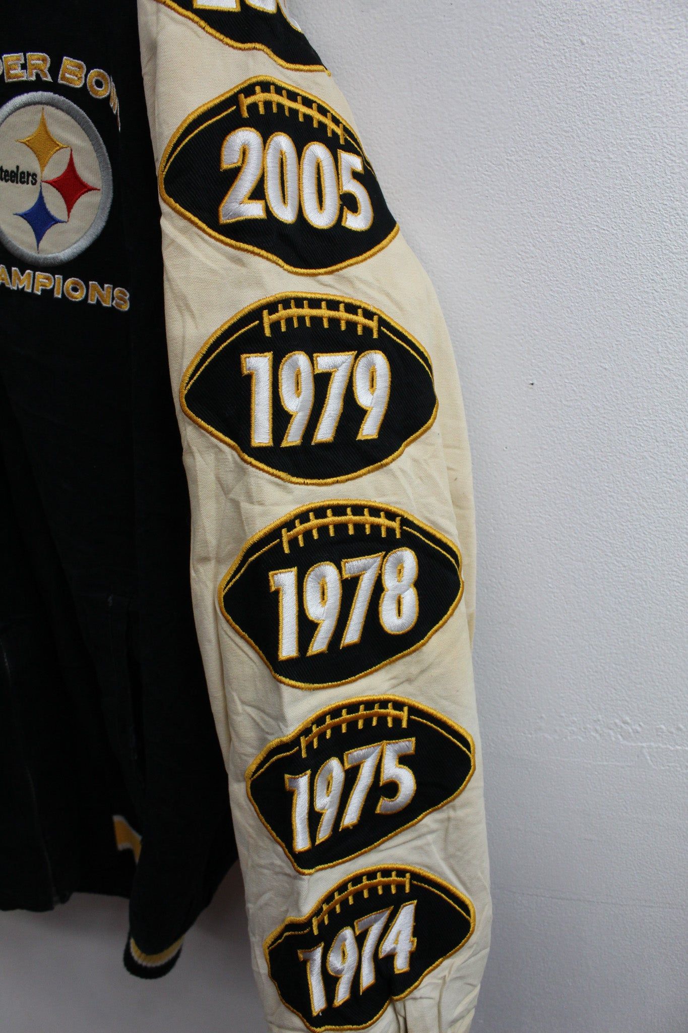 Vintage NFL Pittsburgh Steelers Zip Up Varsity Jacket sold by HG Vintage product image thumbnail 4