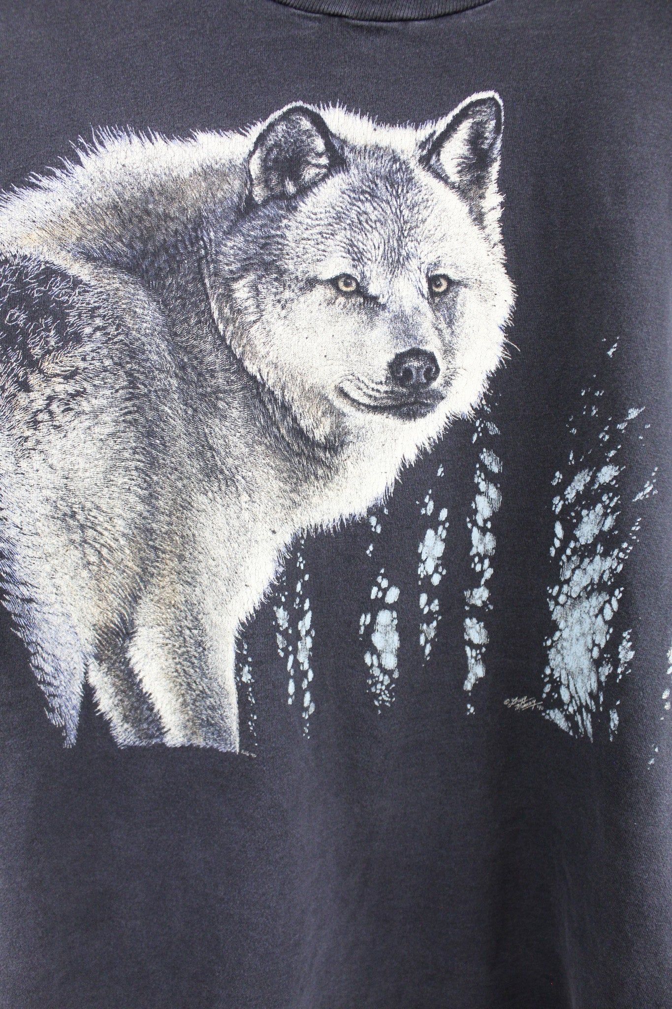 Wolf Staring 90' Graphic Tee sold by HG Vintage product image thumbnail 2