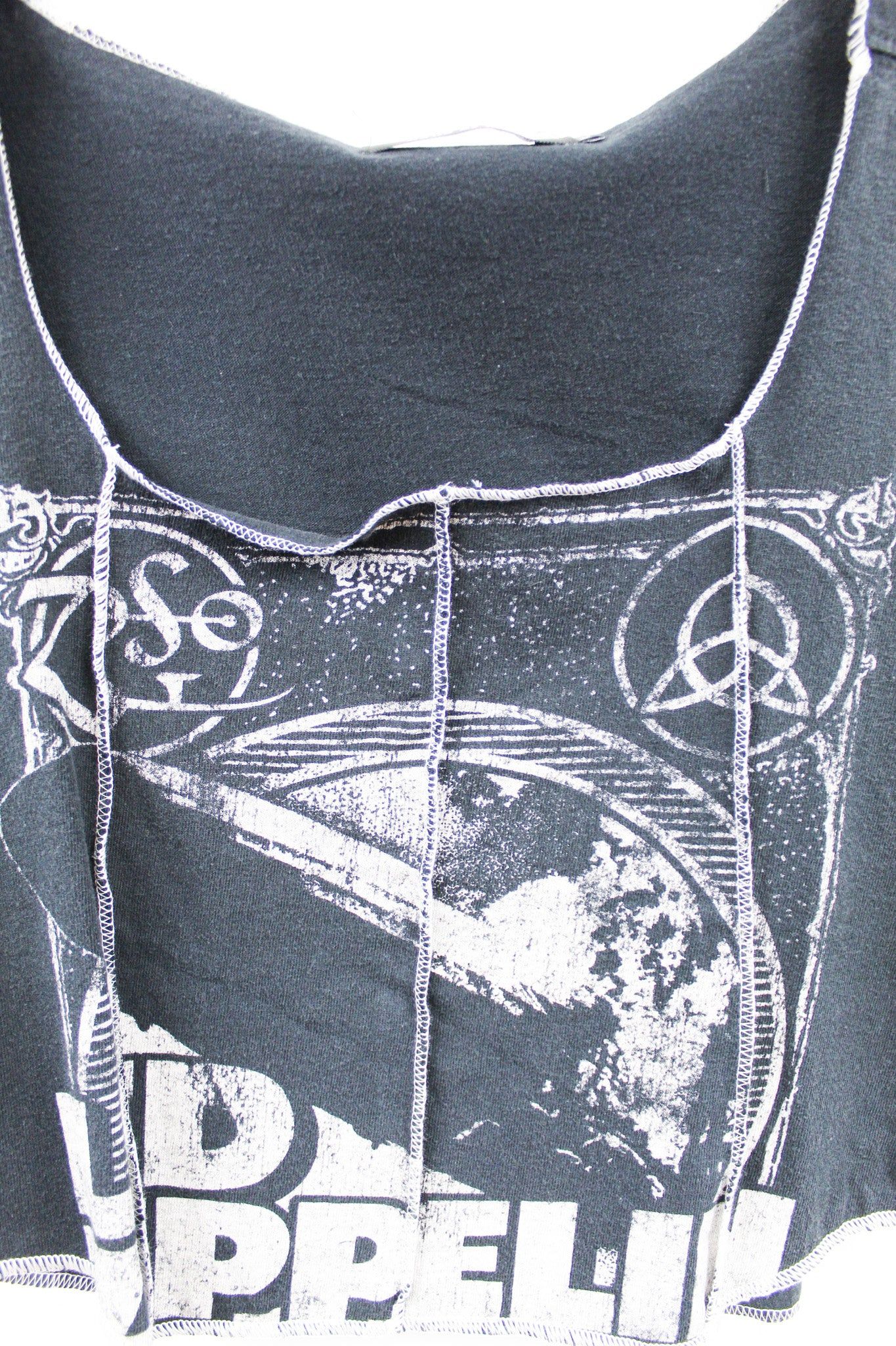Haus Of Mojo Reworked Vintage Led Zeppelin Album Cover Double Stitch Crop Top sold by HG Vintage product image thumbnail 2