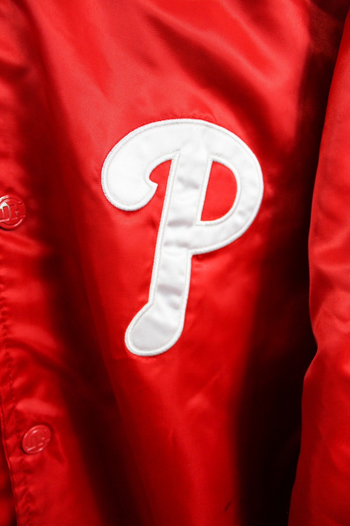 Vintage MLB Phillies Satin Bomber Windbreaker sold by HG Vintage product image thumbnail 2