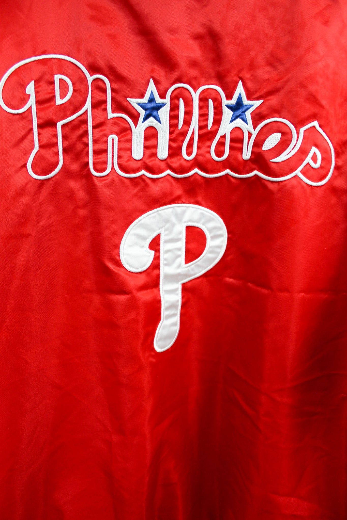 Vintage MLB Phillies Satin Bomber Windbreaker sold by HG Vintage product image thumbnail 5