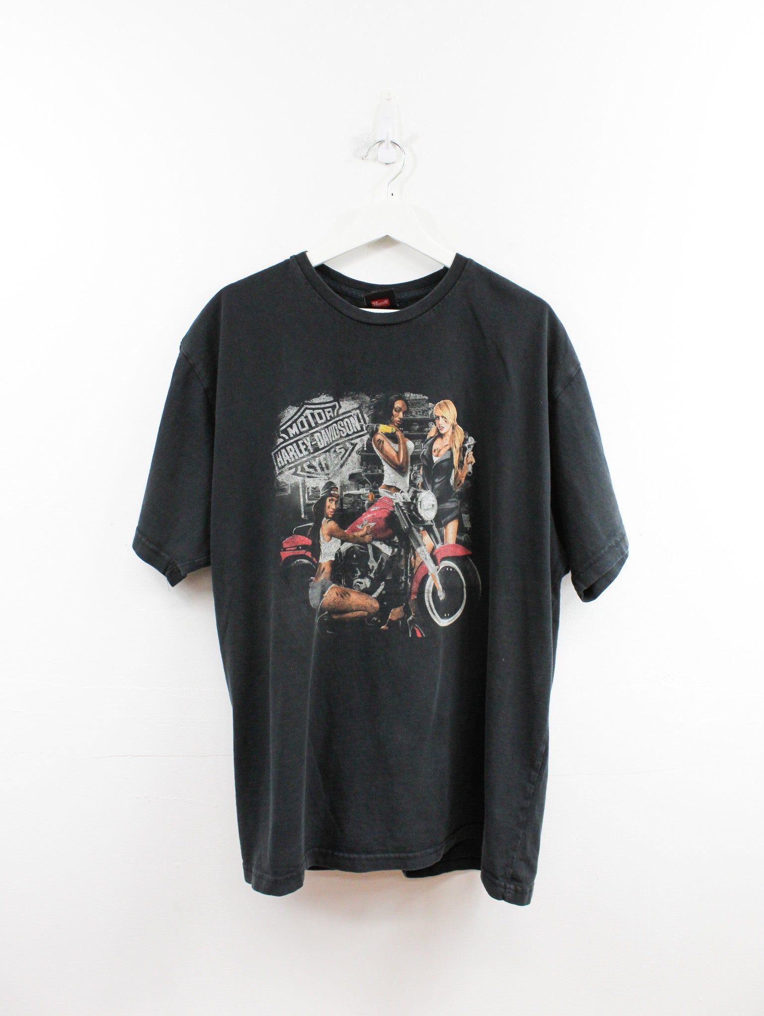 Harley Davidson Richmond Virginia pin up Graphic Tee sold by HG Vintage