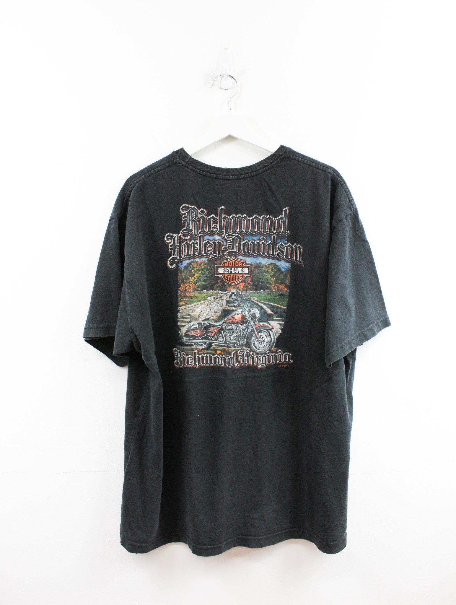 Harley Davidson Richmond Virginia pin up Graphic Tee sold by HG Vintage product image thumbnail 4