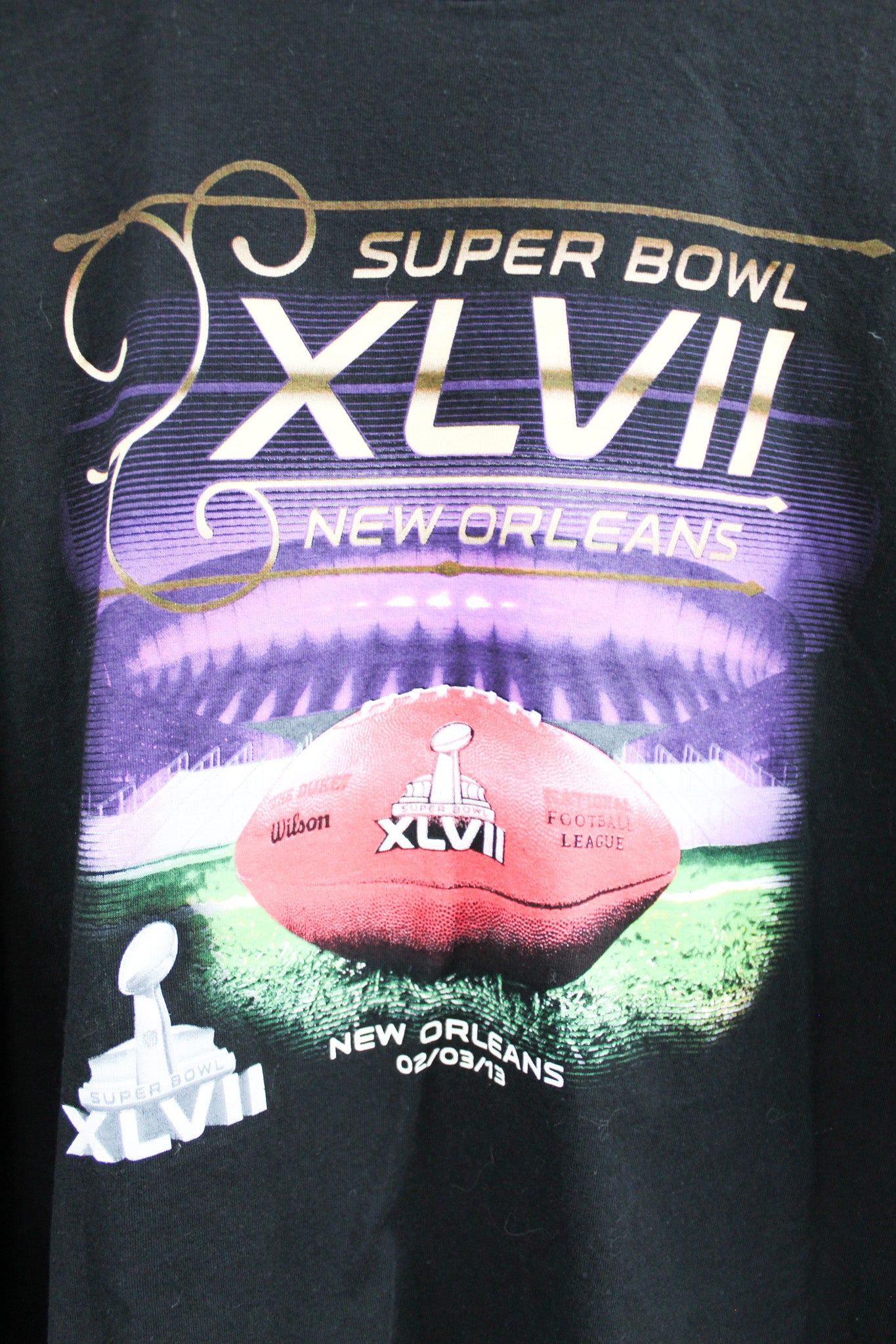 NFL New Orleans 2013 Super Bowl Long Sleeve Tee sold by HG Vintage product image thumbnail 2