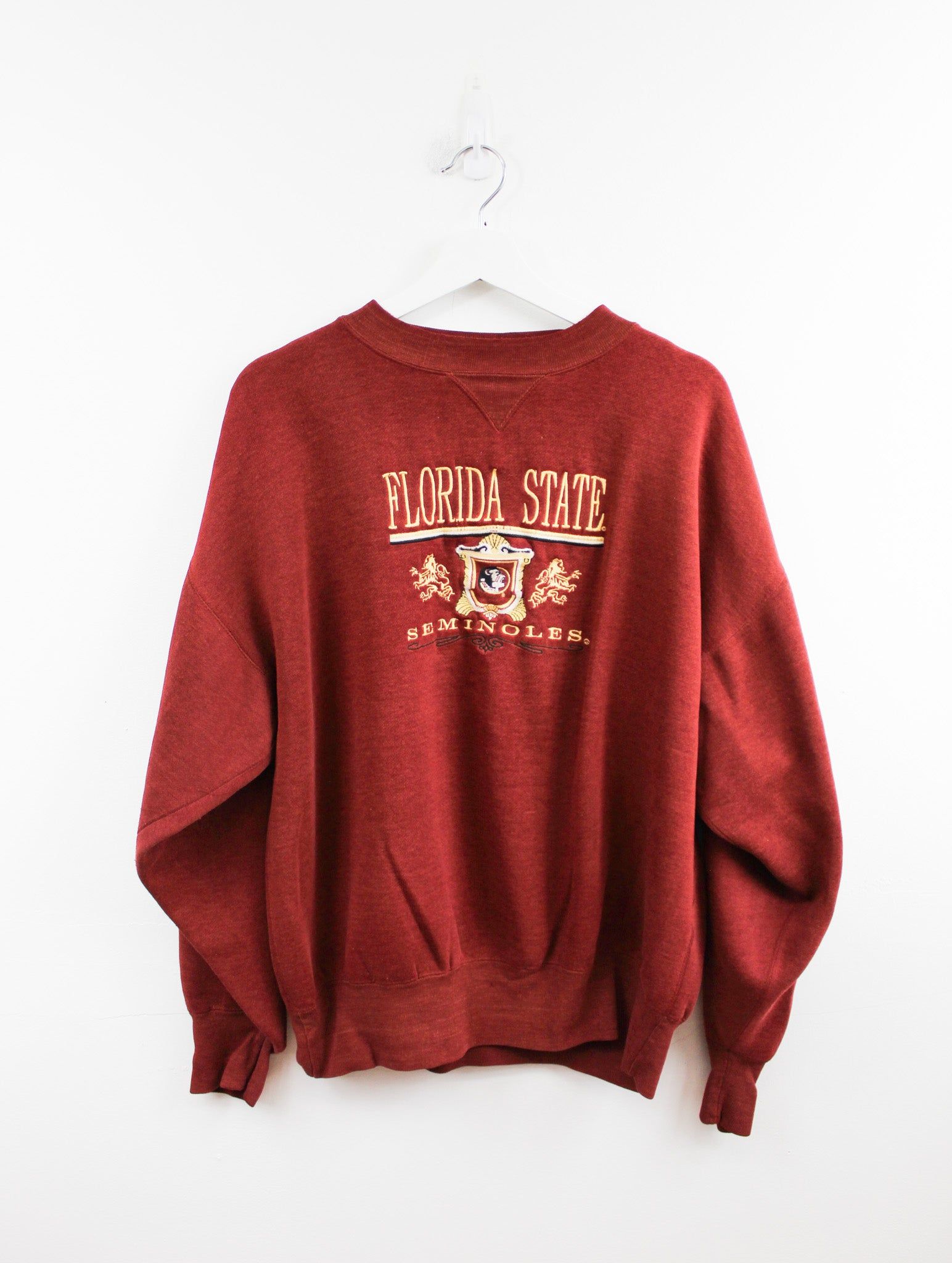 Florida State Seminoles Embroidered Logo Crewneck sold by HG Vintage