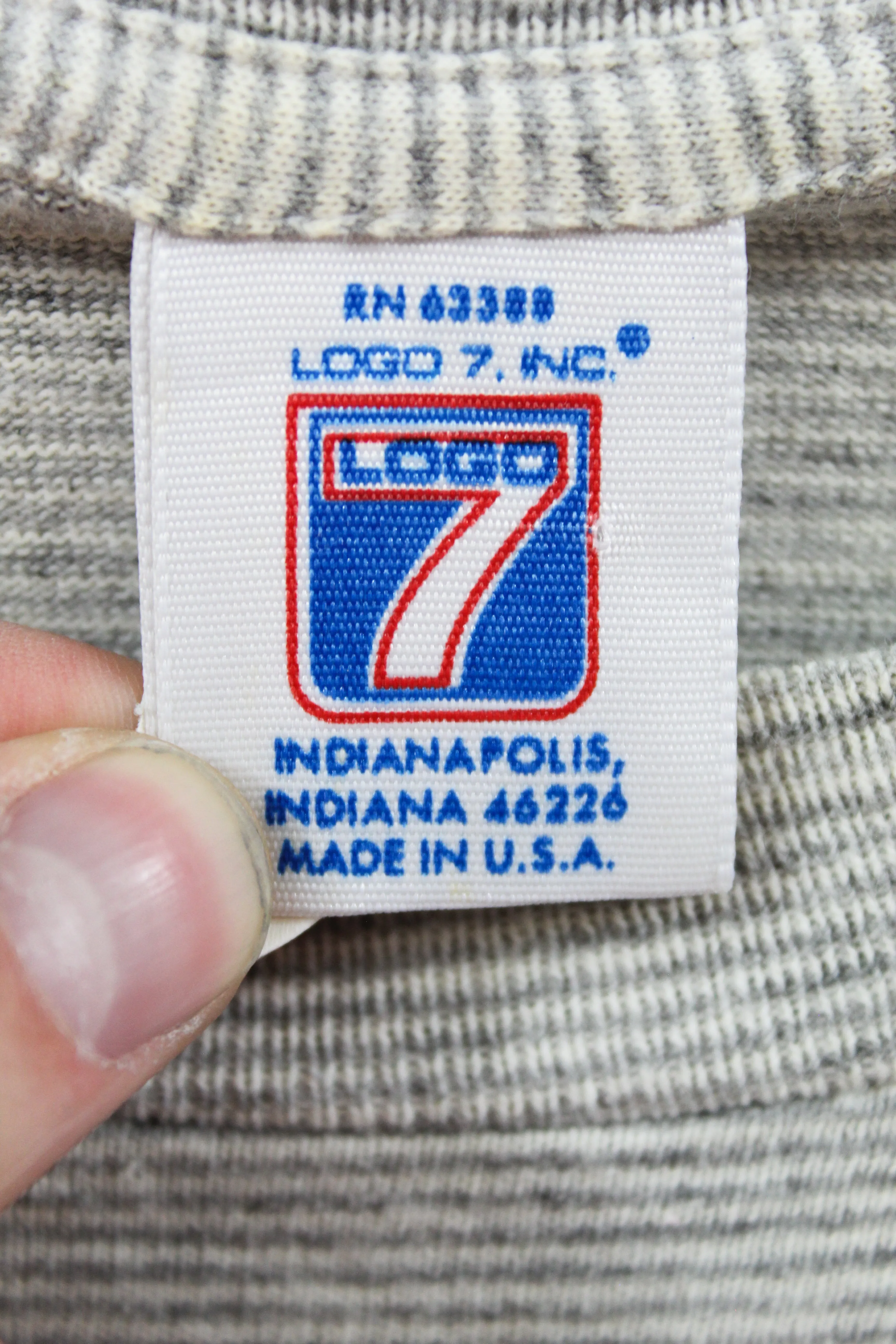 Z - Vintage 92' Logo 7 NFL Dallas Cowboys Logo & Script Stripped Tee sold by HG Vintage product image thumbnail 4