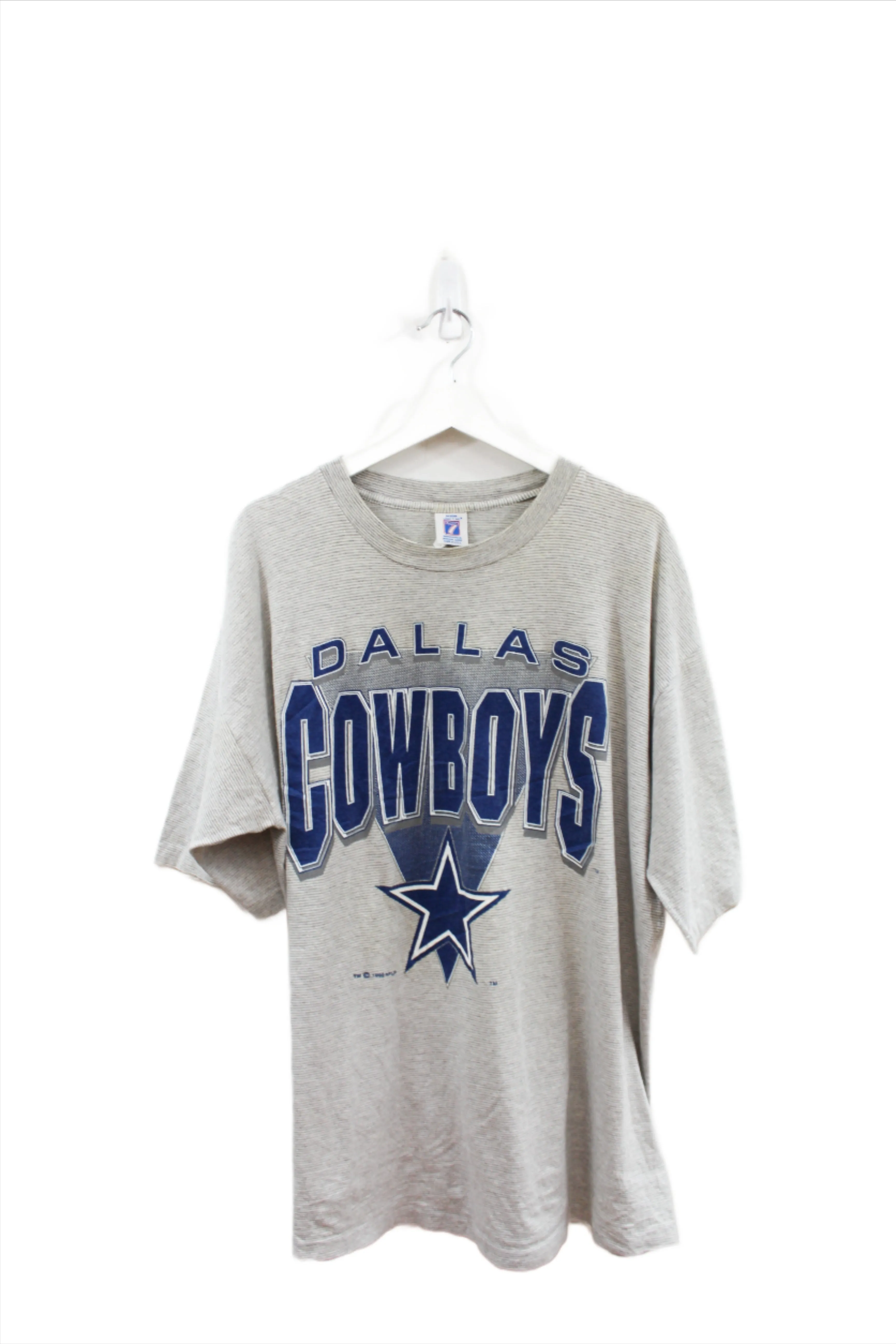 Z - Vintage 92' Logo 7 NFL Dallas Cowboys Logo & Script Stripped Tee sold by HG Vintage