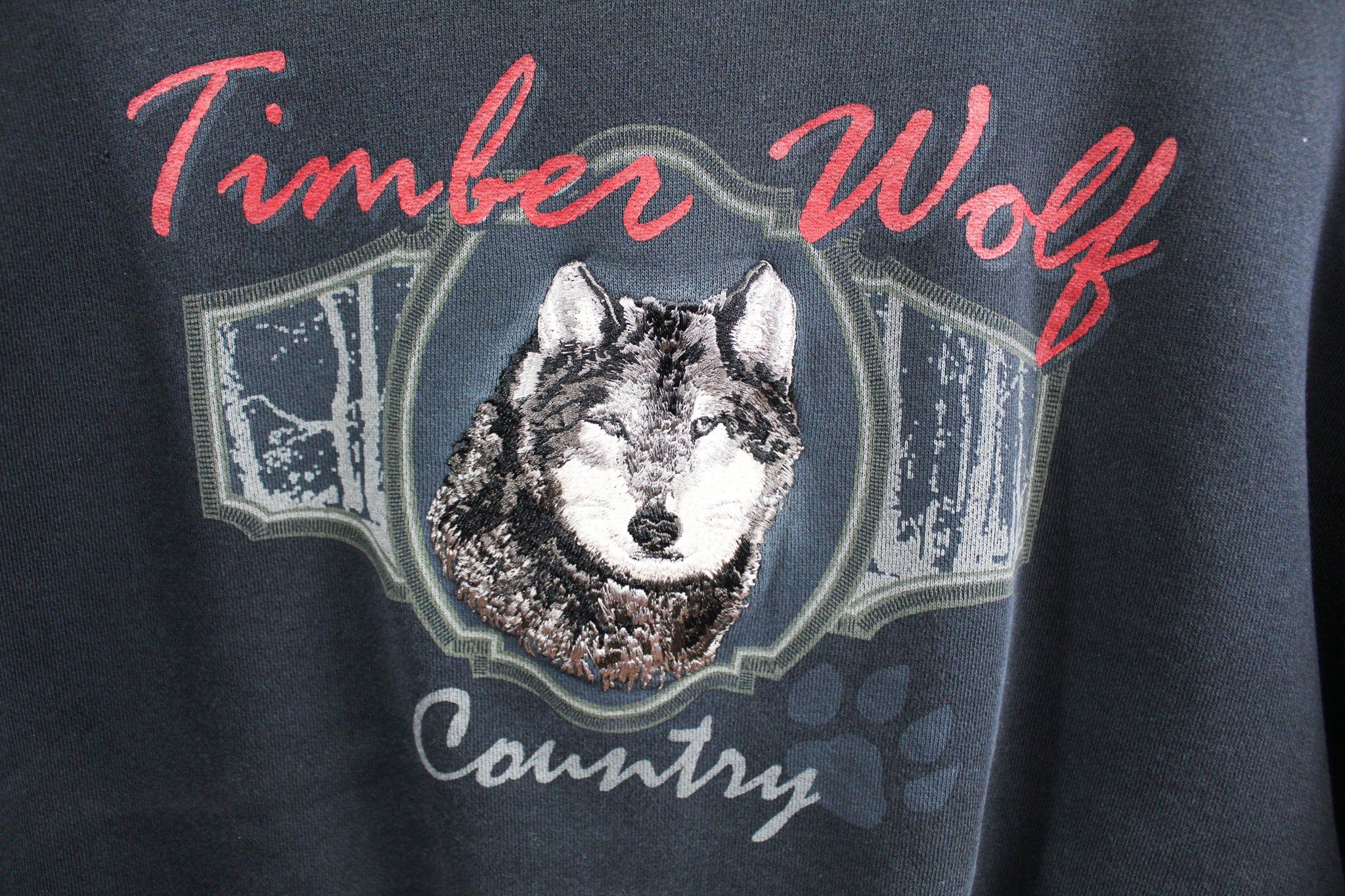 Timberwolf Country Embroidered Crewneck sold by HG Vintage product image thumbnail 2