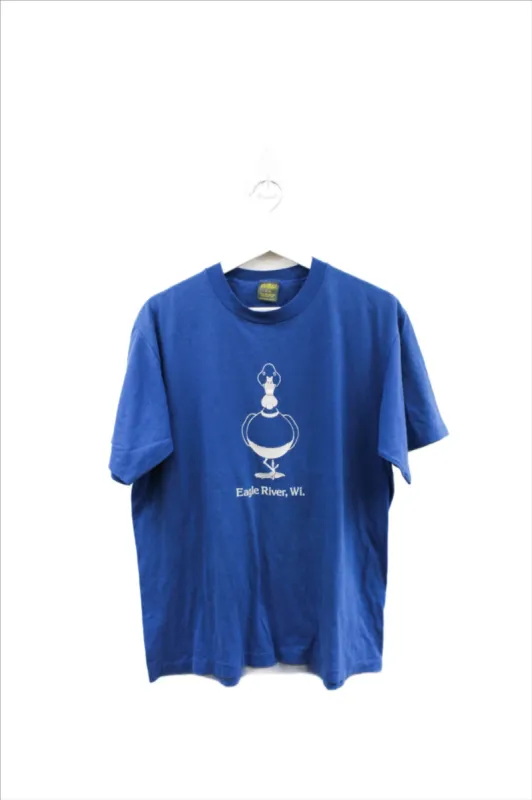 X - Vintage Single Stitch Jerzees Duck Eagle River Wisconsin Tee sold by HG Vintage