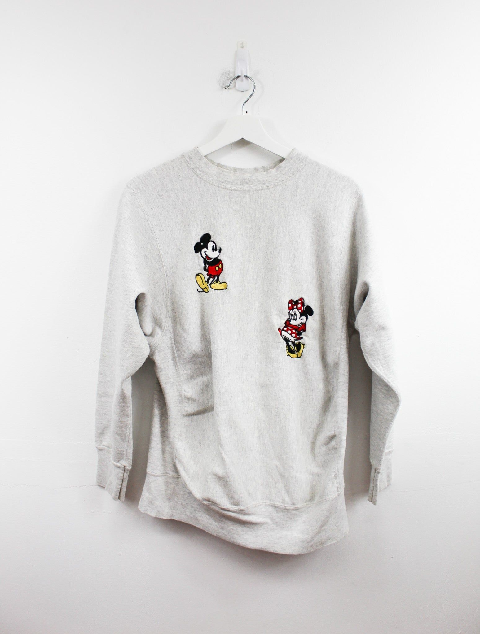 Mickey & Minnie Mouse Embroidered Crewneck sold by HG Vintage