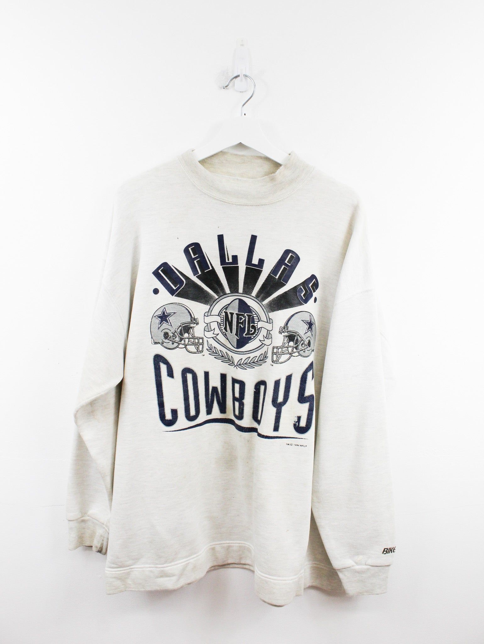 NFL Dallas Cowboys 94' Helmets & Script Crewneck sold by HG Vintage