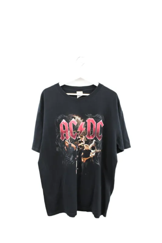 Z- 2009 AC/DC Black Ice Picture Tour Red Anvil Tag Tee sold by HG Vintage