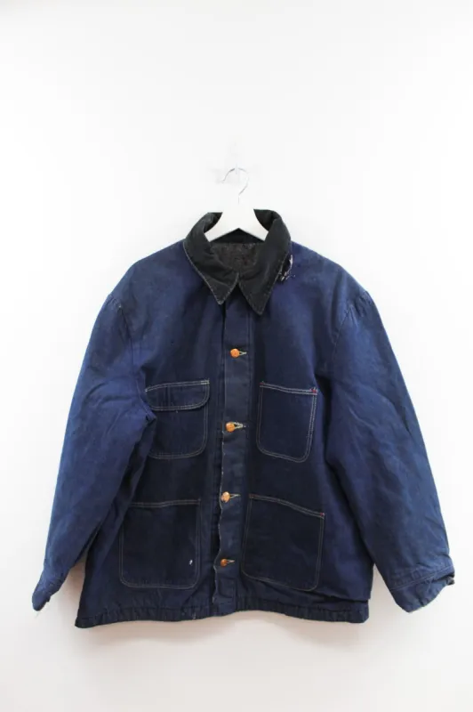 Vintage Wrangler Made In USA Lined Denim Chore Jacket 2 sold by HG Vintage