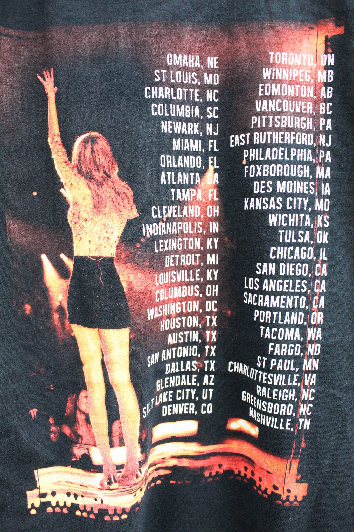 Taylor Swift The Red Tour Tee sold by HG Vintage product image thumbnail 4