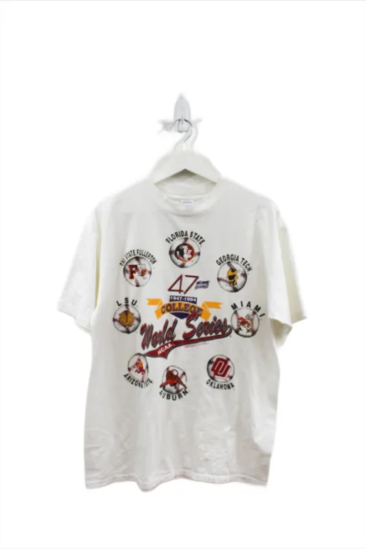 X - Vintage Single Stitch 1994 NCAA College World Series Tee sold by HG Vintage