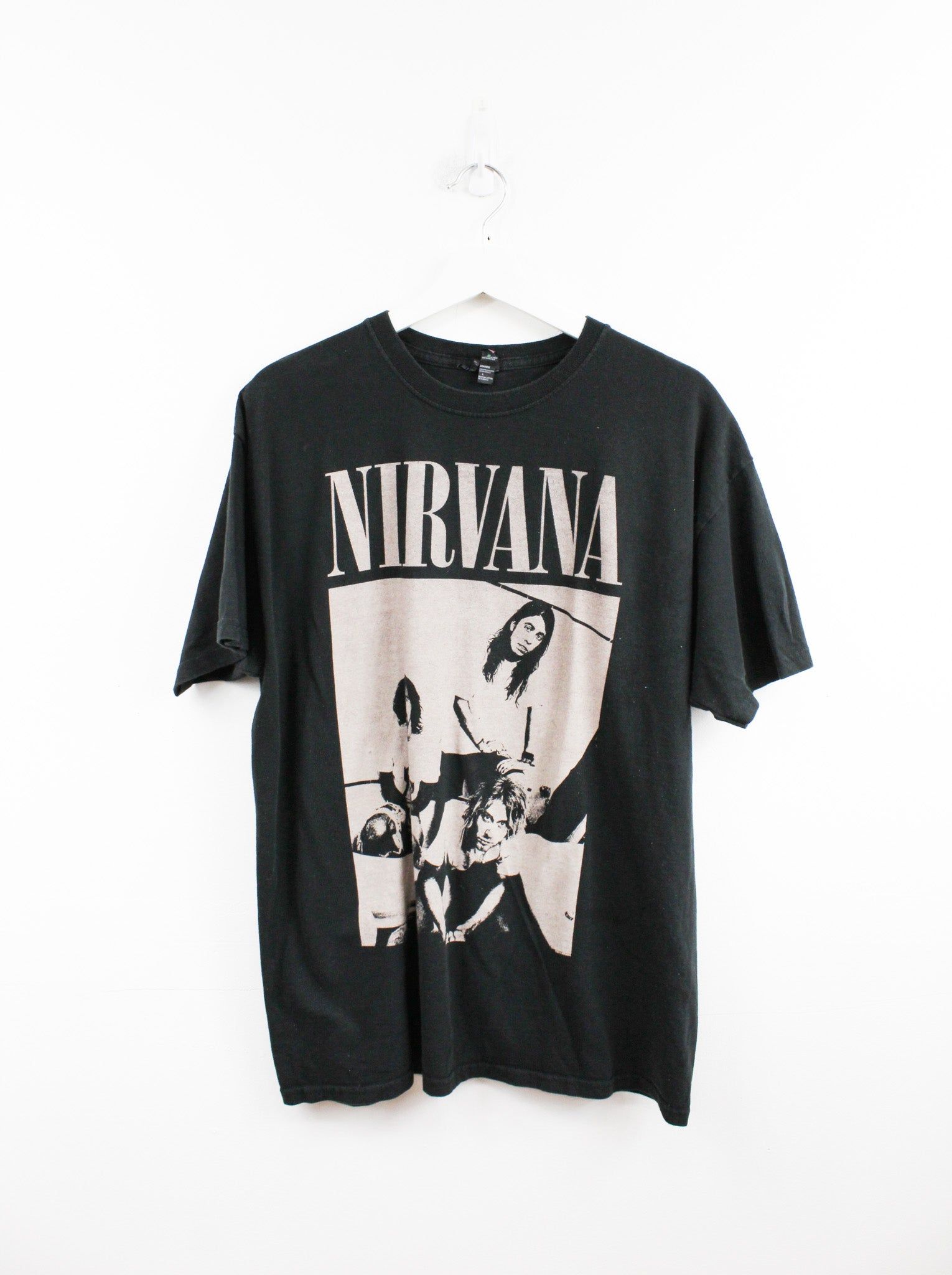 Nirvana Picture & Logo Tee sold by HG Vintage