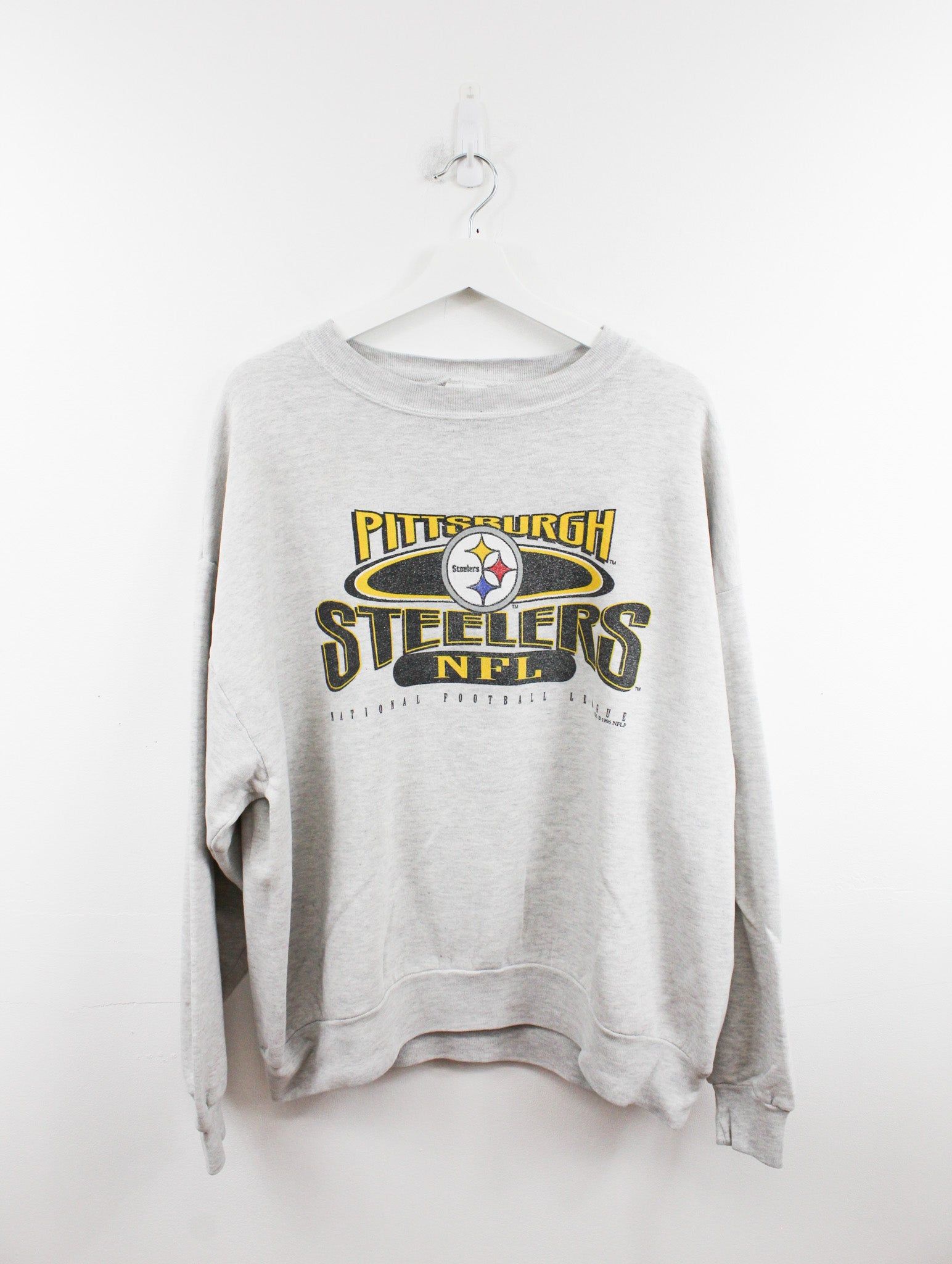 Vintage Chalk Line X NFL 96' Steelers Logo Crewneck sold by HG Vintage