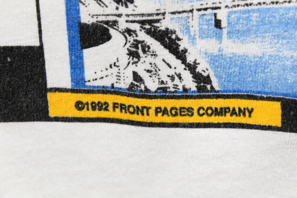 Z - Vintage Single Stitch 1992 NHL Pittsburgh Penguins Back To Back Stanley Cup Champs Tee sold by HG Vintage product image thumbnail 3