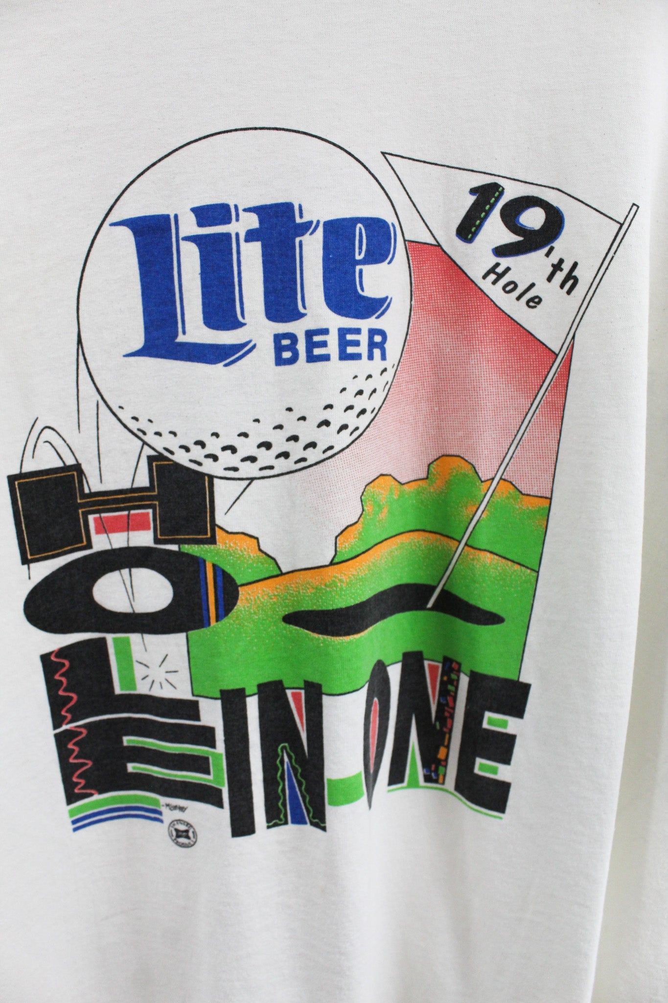 Vintage Miller Lite 1995 Golf & Beer Tourney Tee sold by HG Vintage product image thumbnail 2