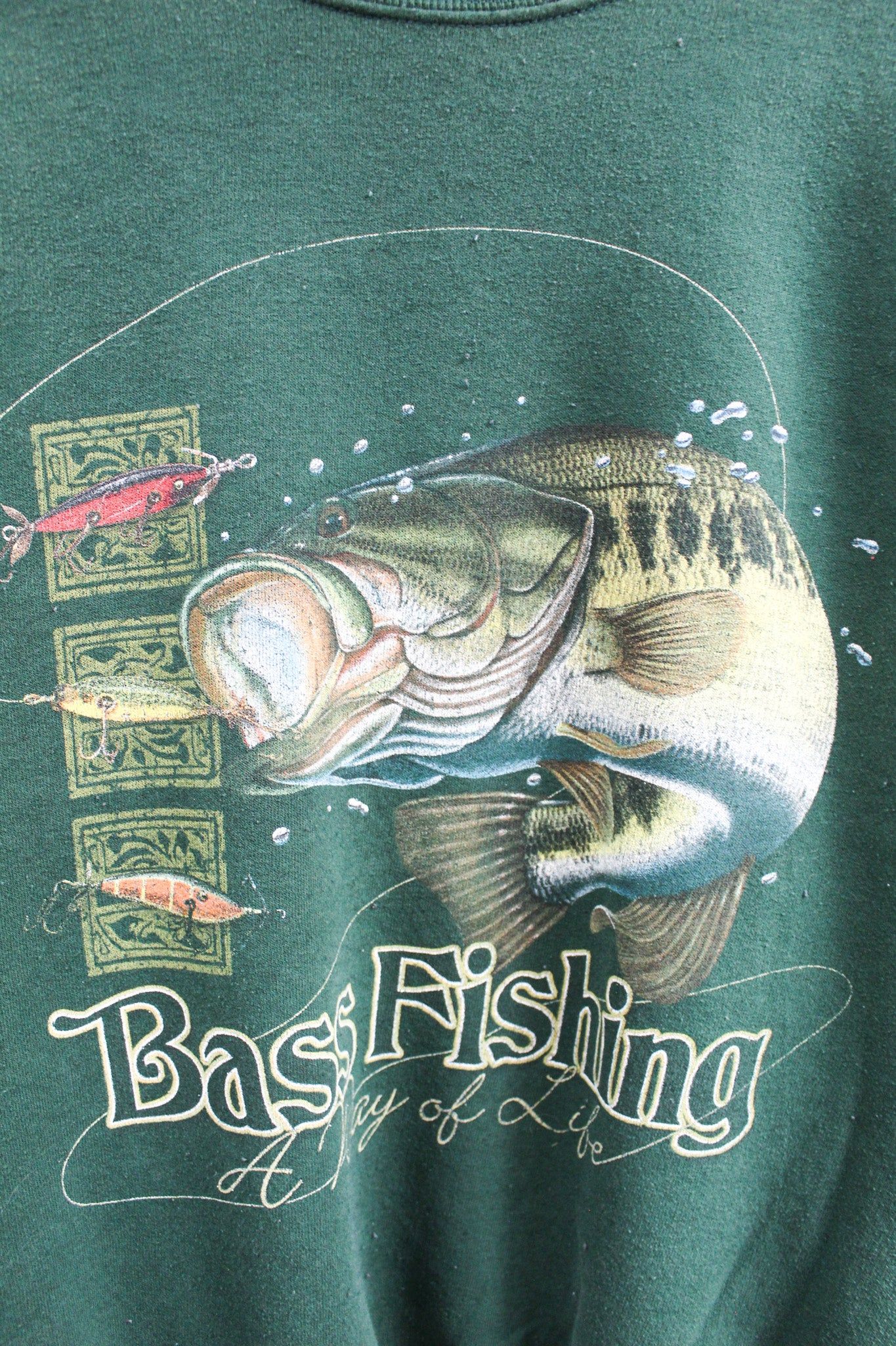 Vintage Bass Fishing Graphic Crewneck sold by HG Vintage product image thumbnail 2
