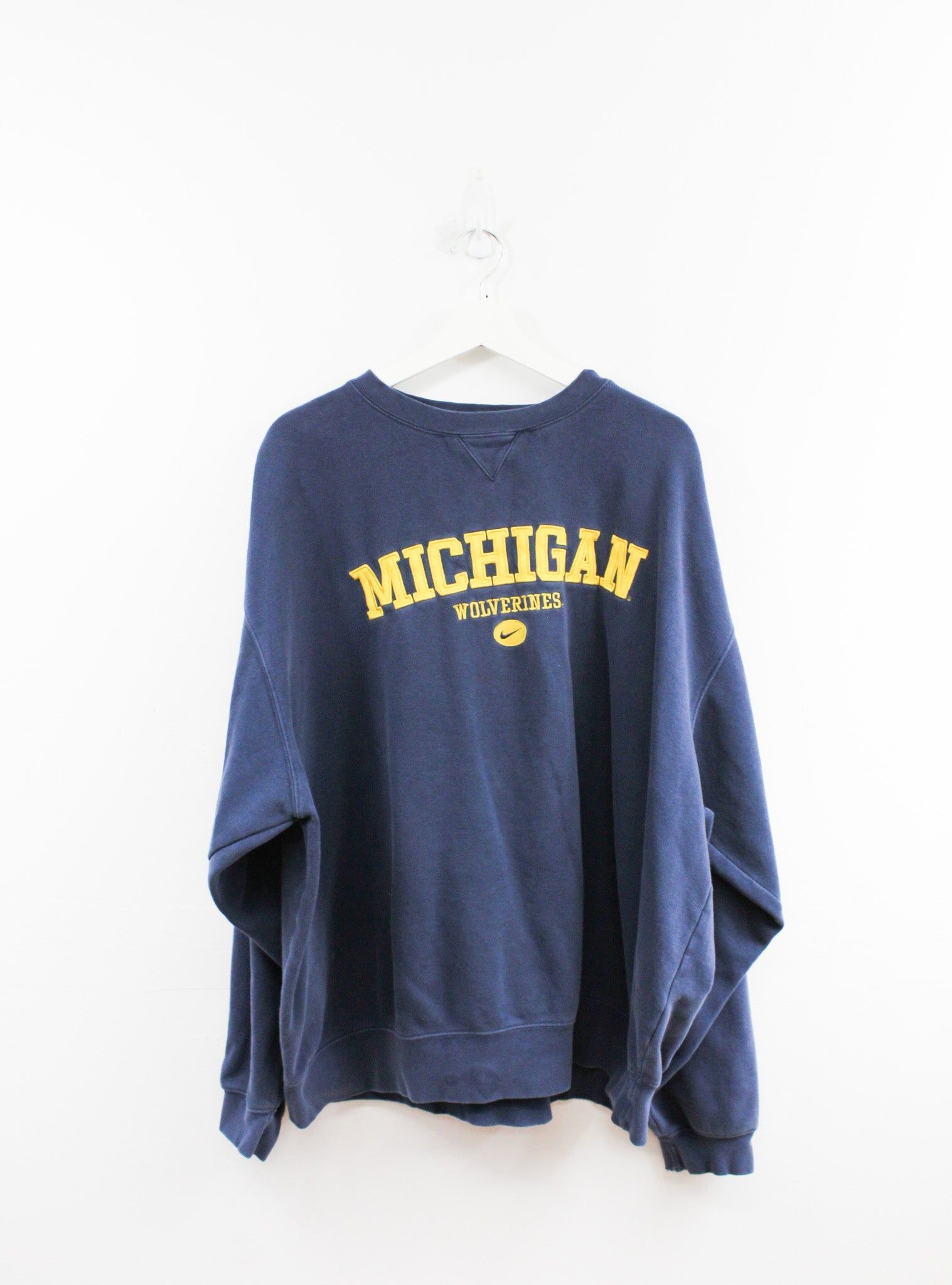 Nike Team Michigan State Wolverine Embroidered Script Crewneck sold by HG Vintage