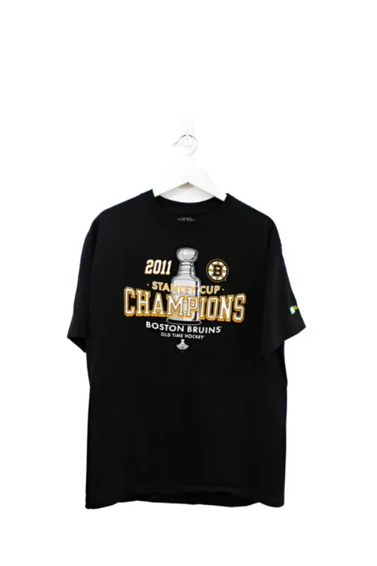 Z - 2011 Old Time Hockey NHL Boston Bruins Stanley Cup Champs TD Garden Tee sold by HG Vintage