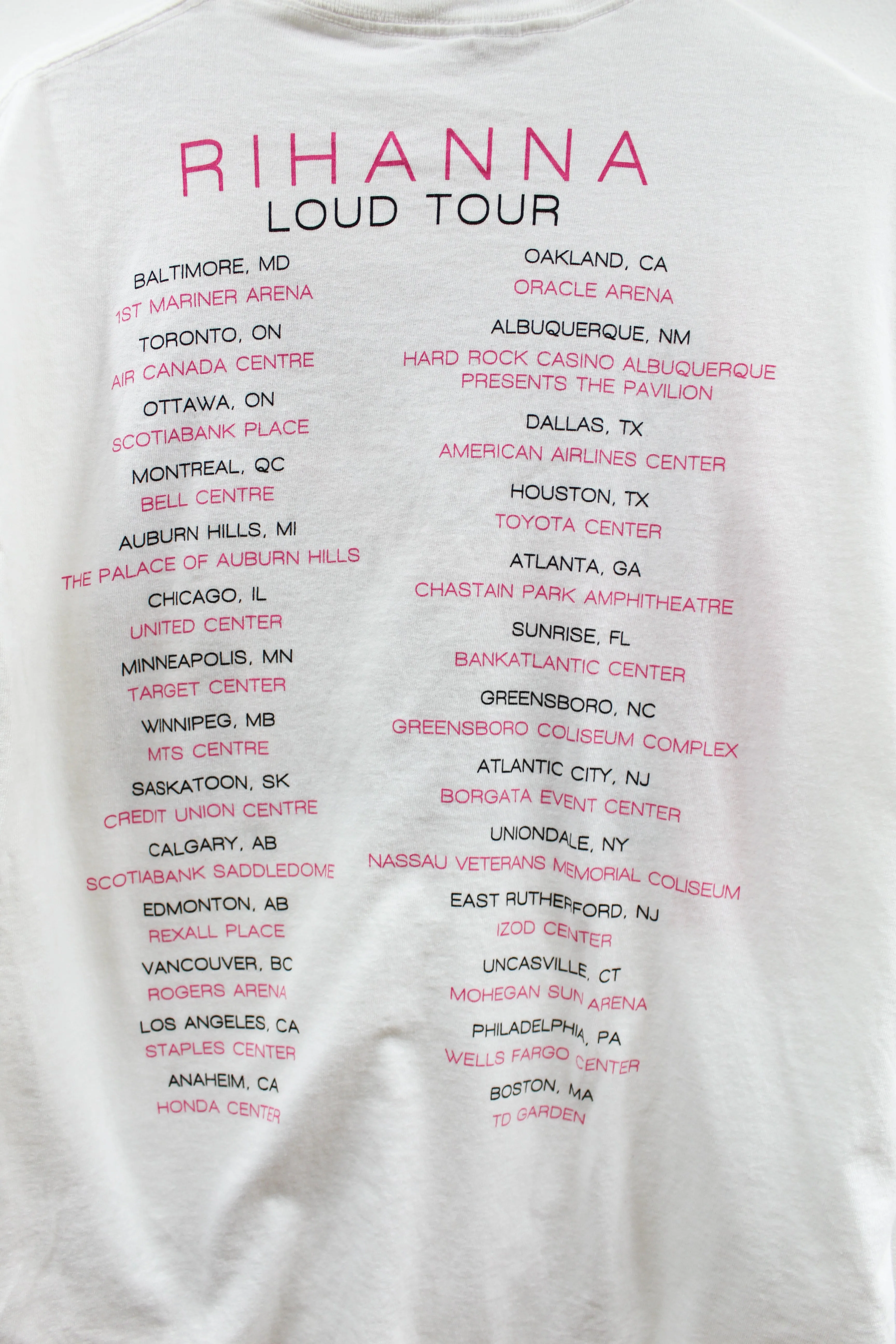 X - 2011 Rihanna Only Girl In The World Tour Tee sold by HG Vintage product image thumbnail 5